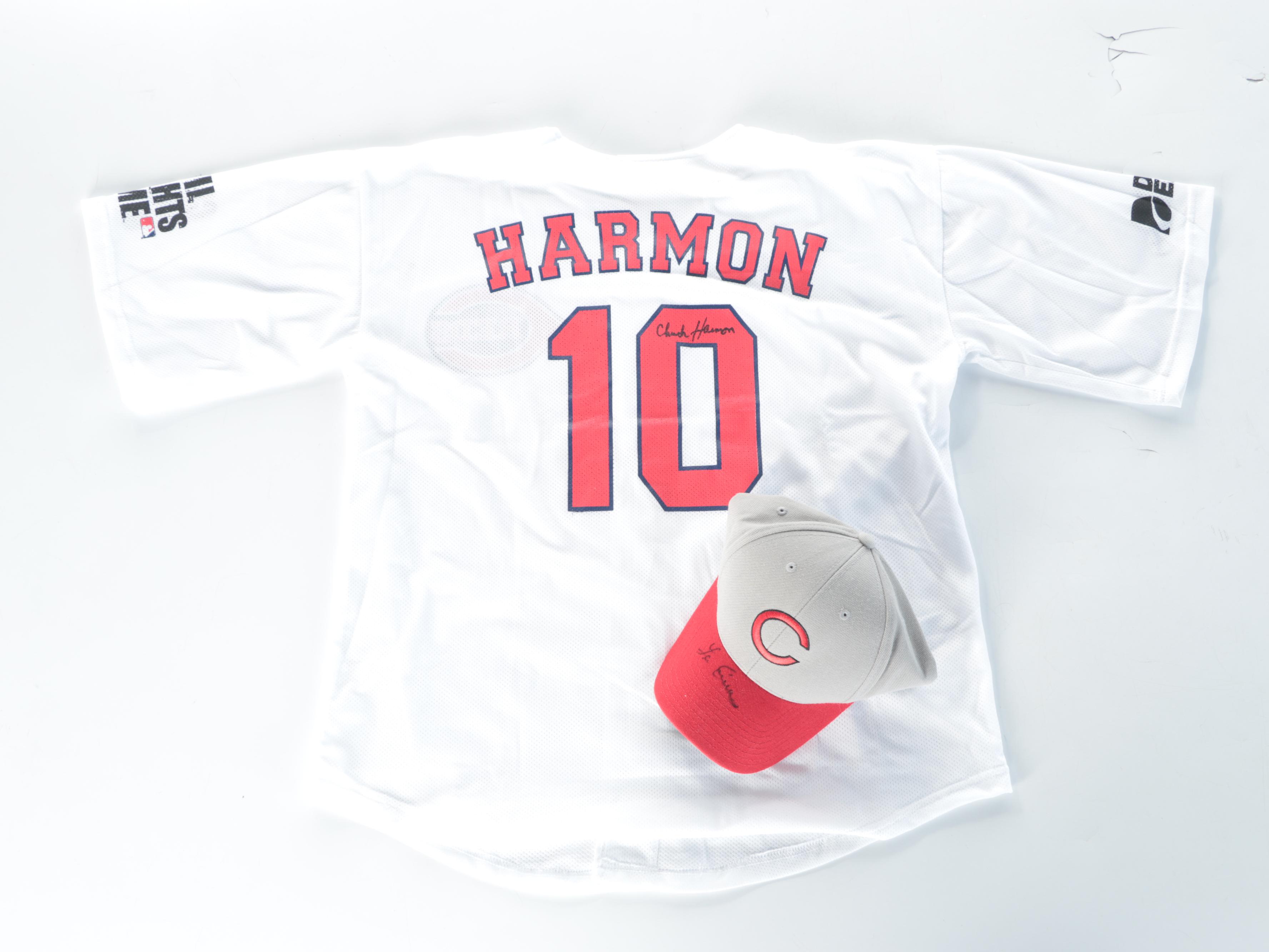 Chuck Harmon and Leo Cárdenas Signed Hat and Jersey with More Reds Memorabilia