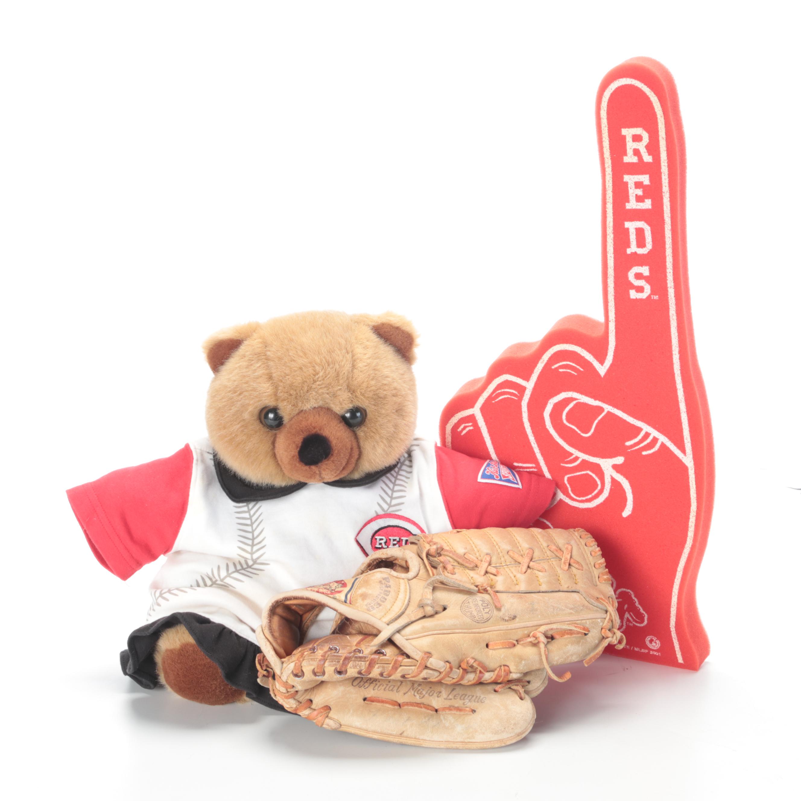 Chuck Harmon and Leo Cárdenas Signed Hat and Jersey with More Reds Memorabilia