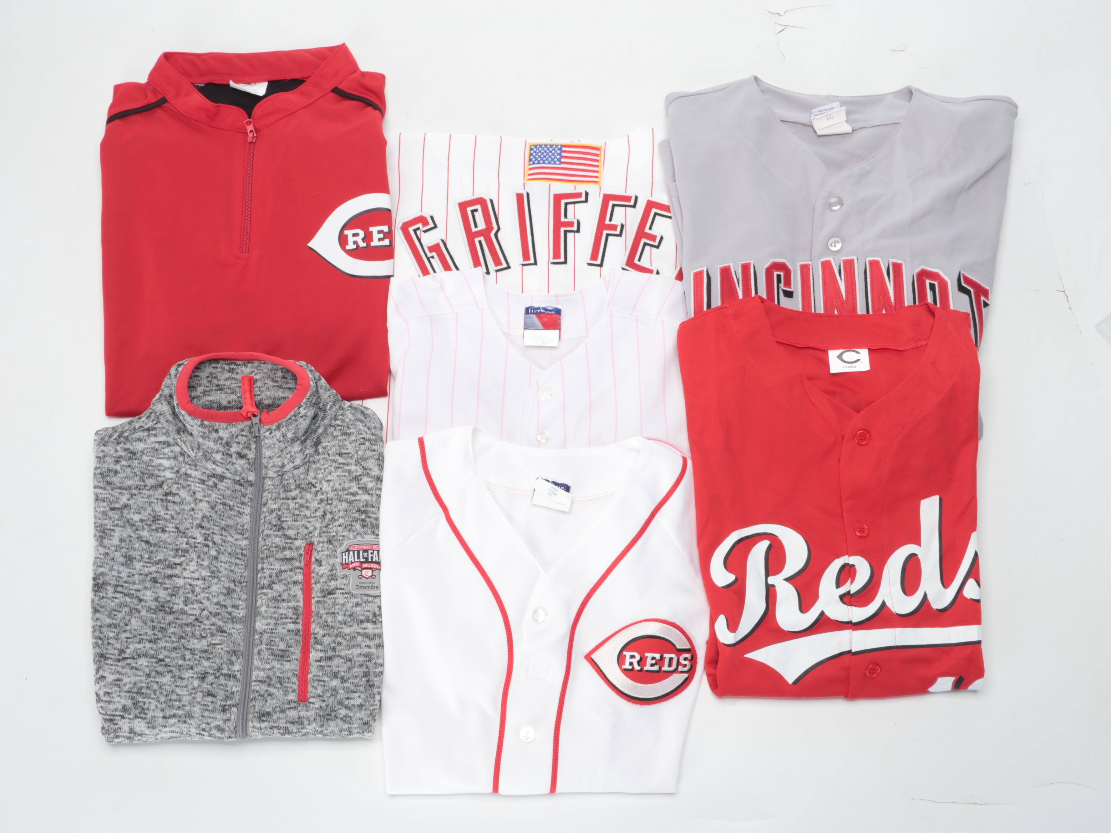 Chuck Harmon and Leo Cárdenas Signed Hat and Jersey with More Reds Memorabilia