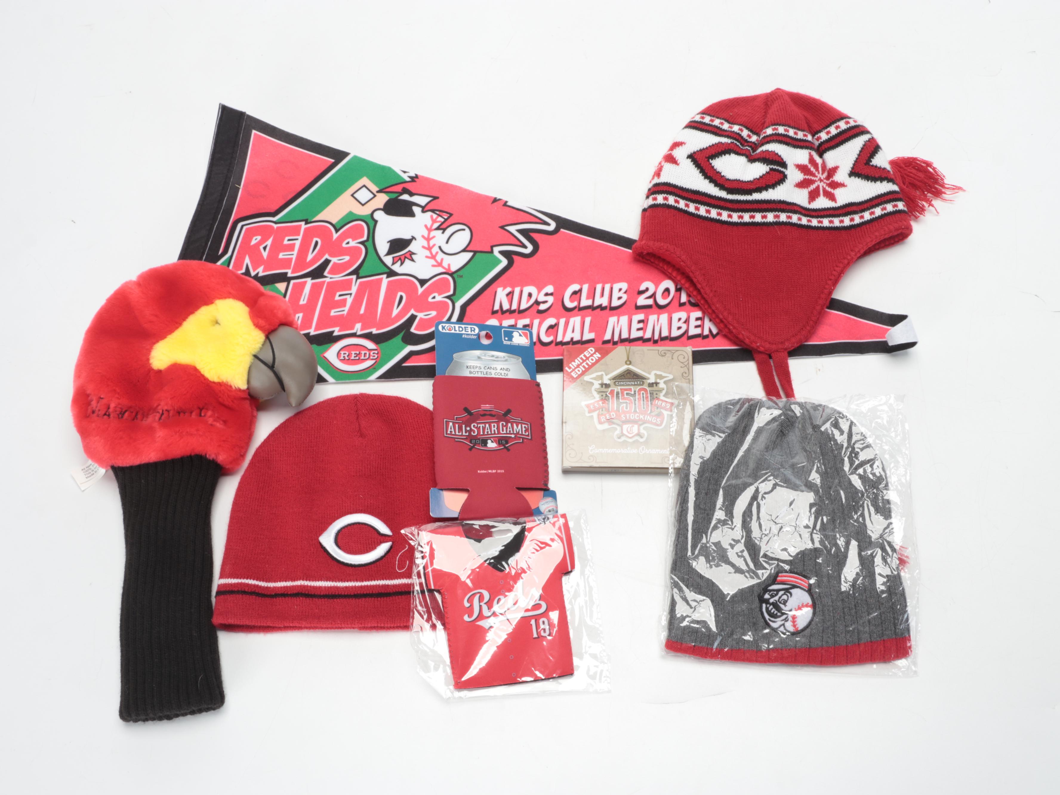 Chuck Harmon and Leo Cárdenas Signed Hat and Jersey with More Reds Memorabilia