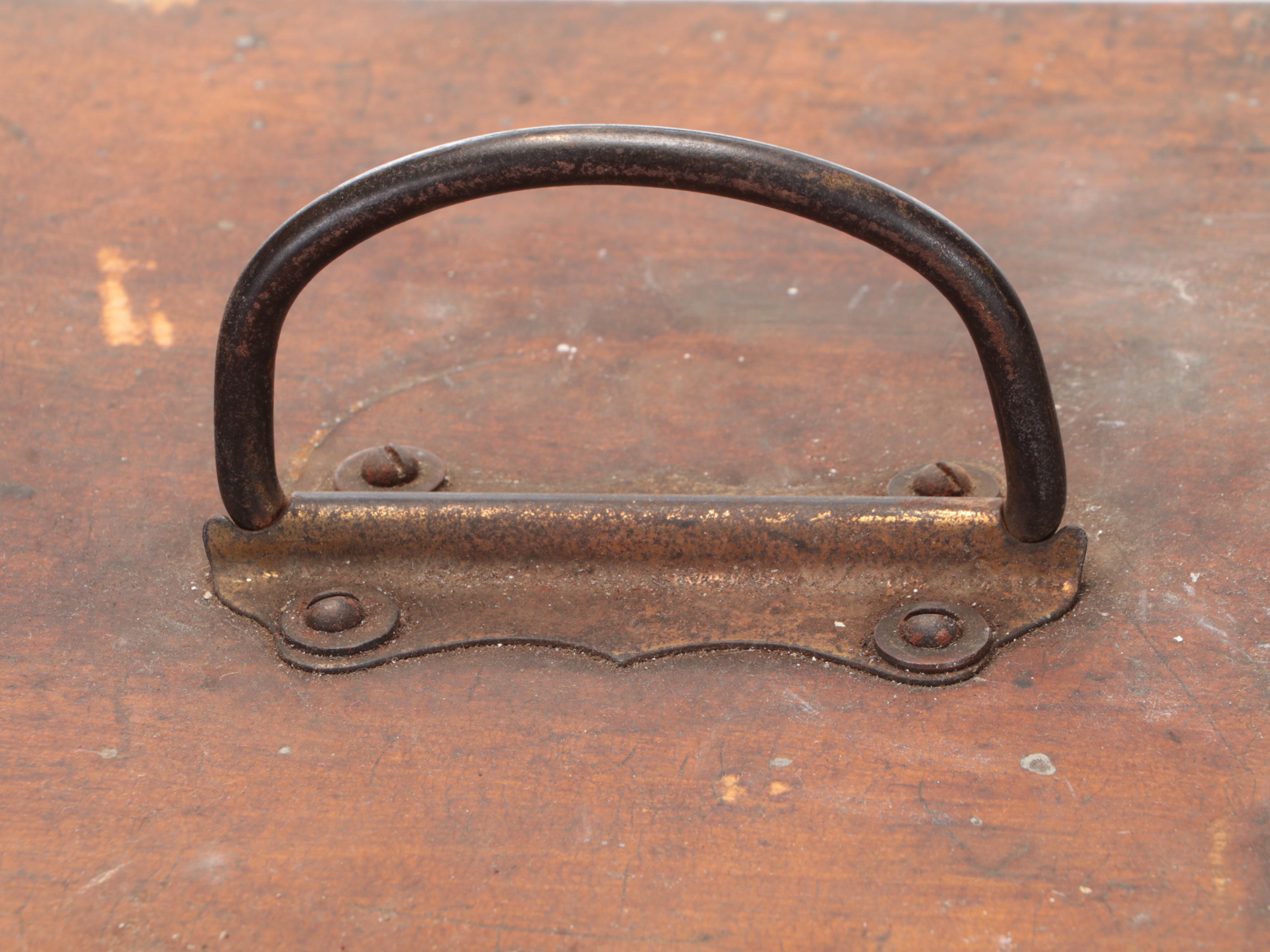 Wooden Locking Tool Box, Early 20th Century