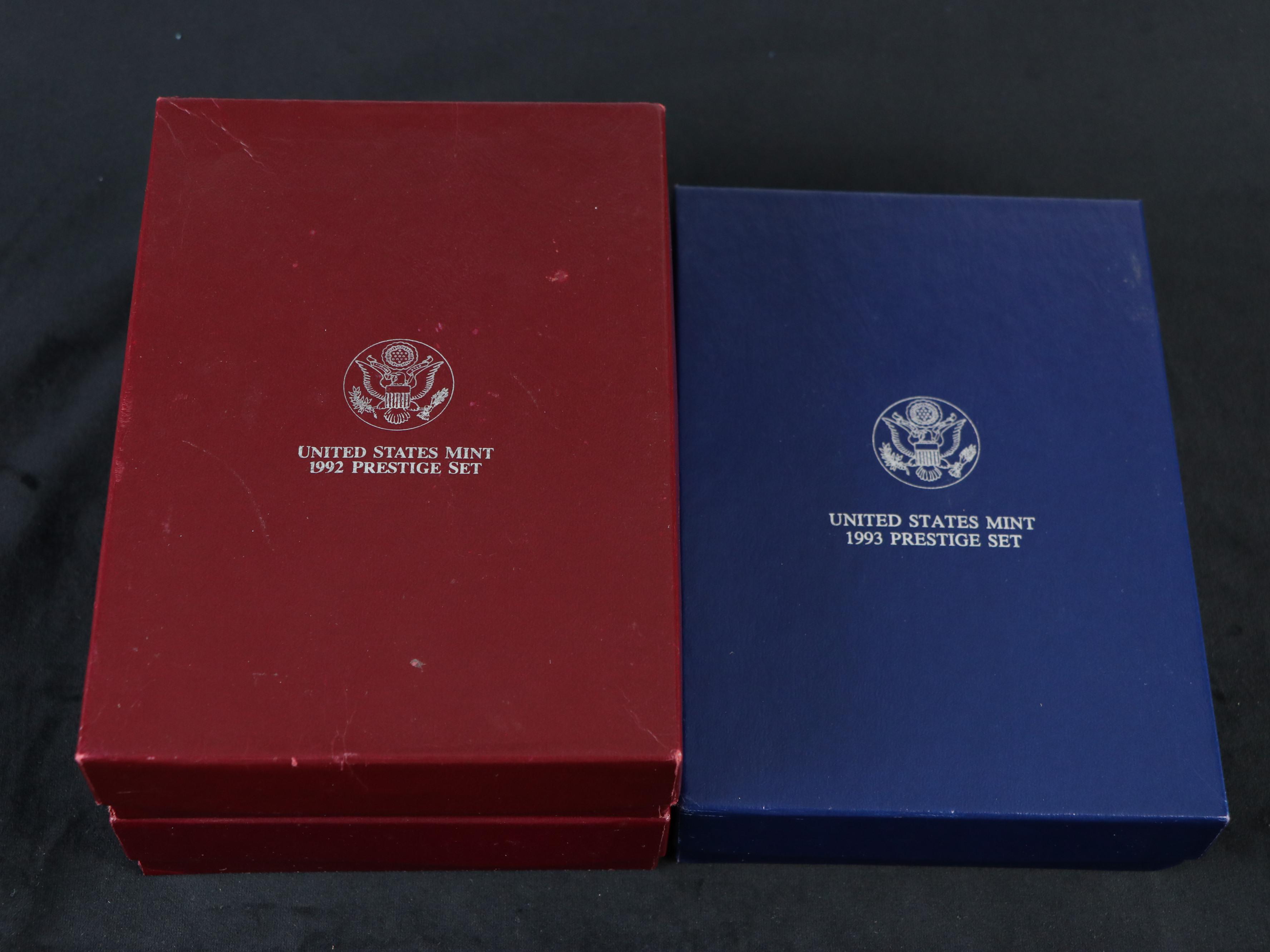 Ten U.S. Mint Prestige Proof Sets