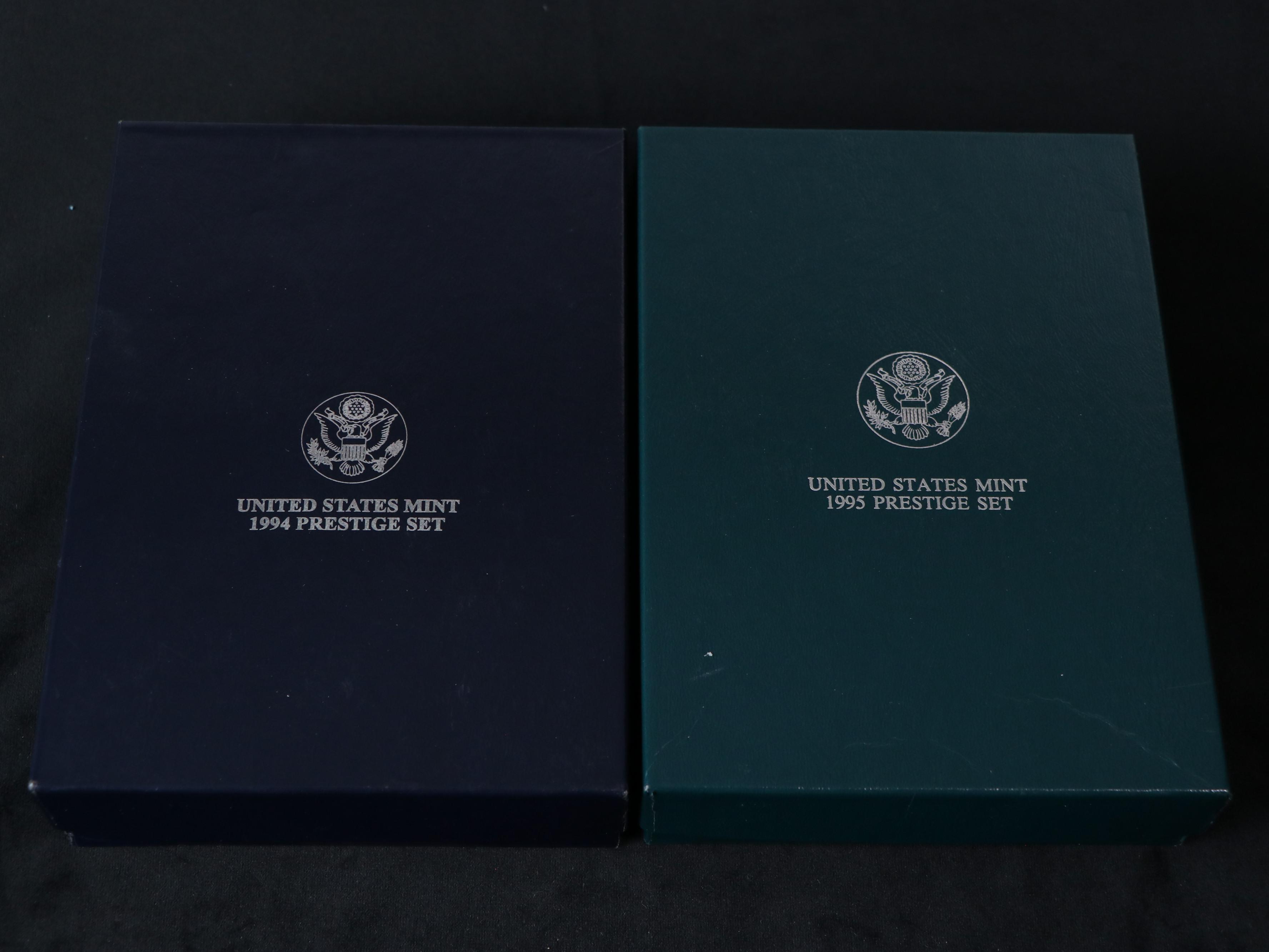 Ten U.S. Mint Prestige Proof Sets