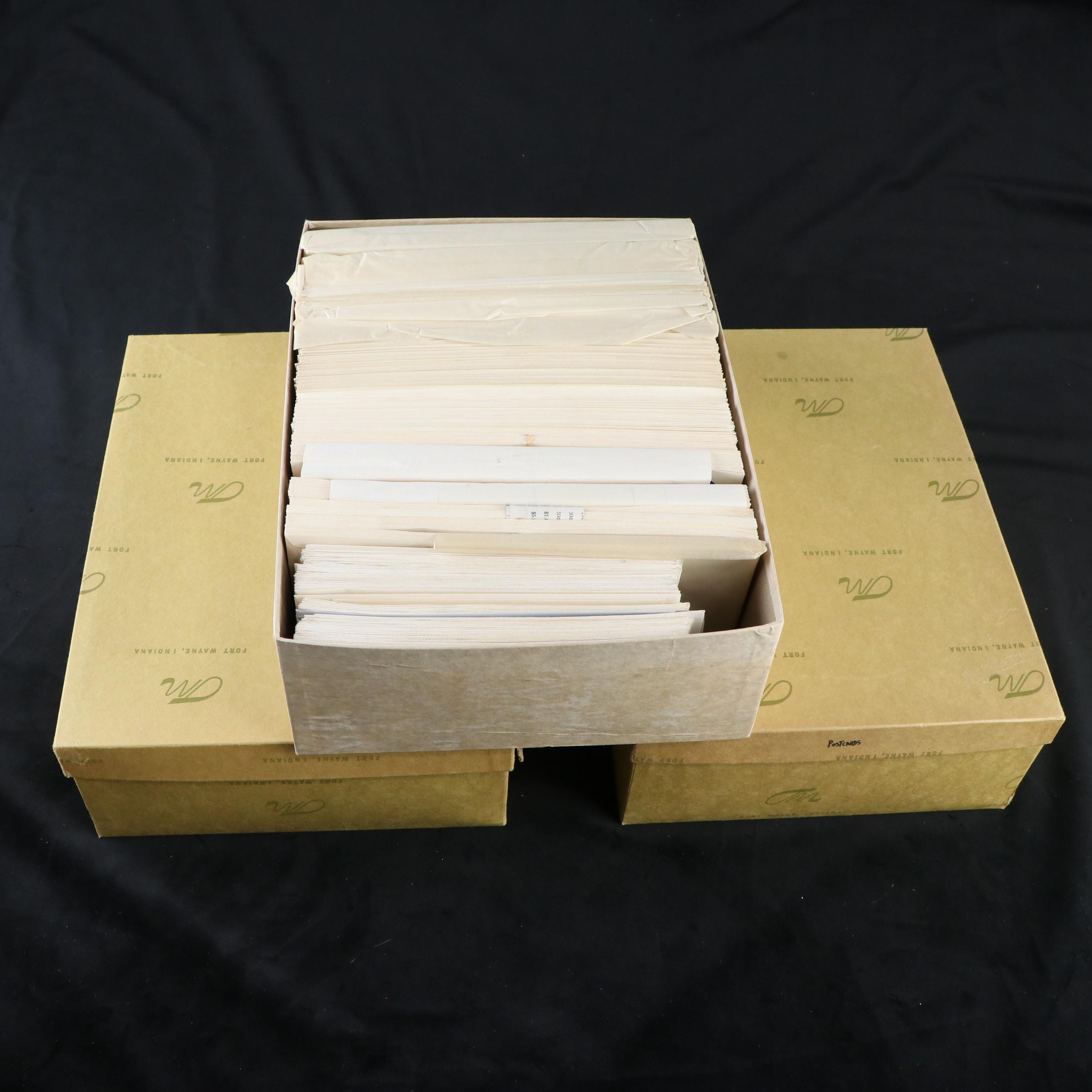 Large Group of Embossed Stamped Envelopes and Postcards