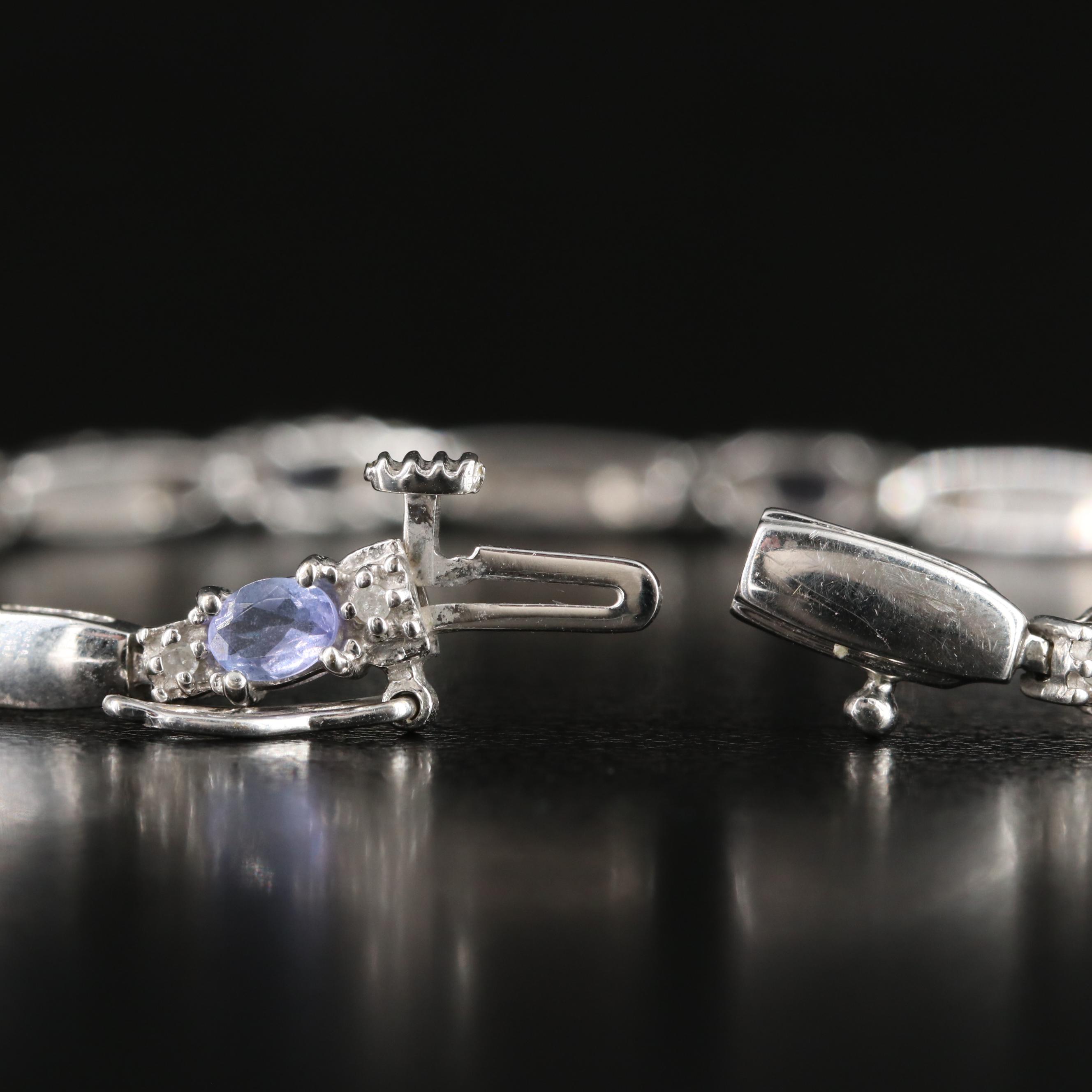 14K Tanzanite and Diamond Bracelet