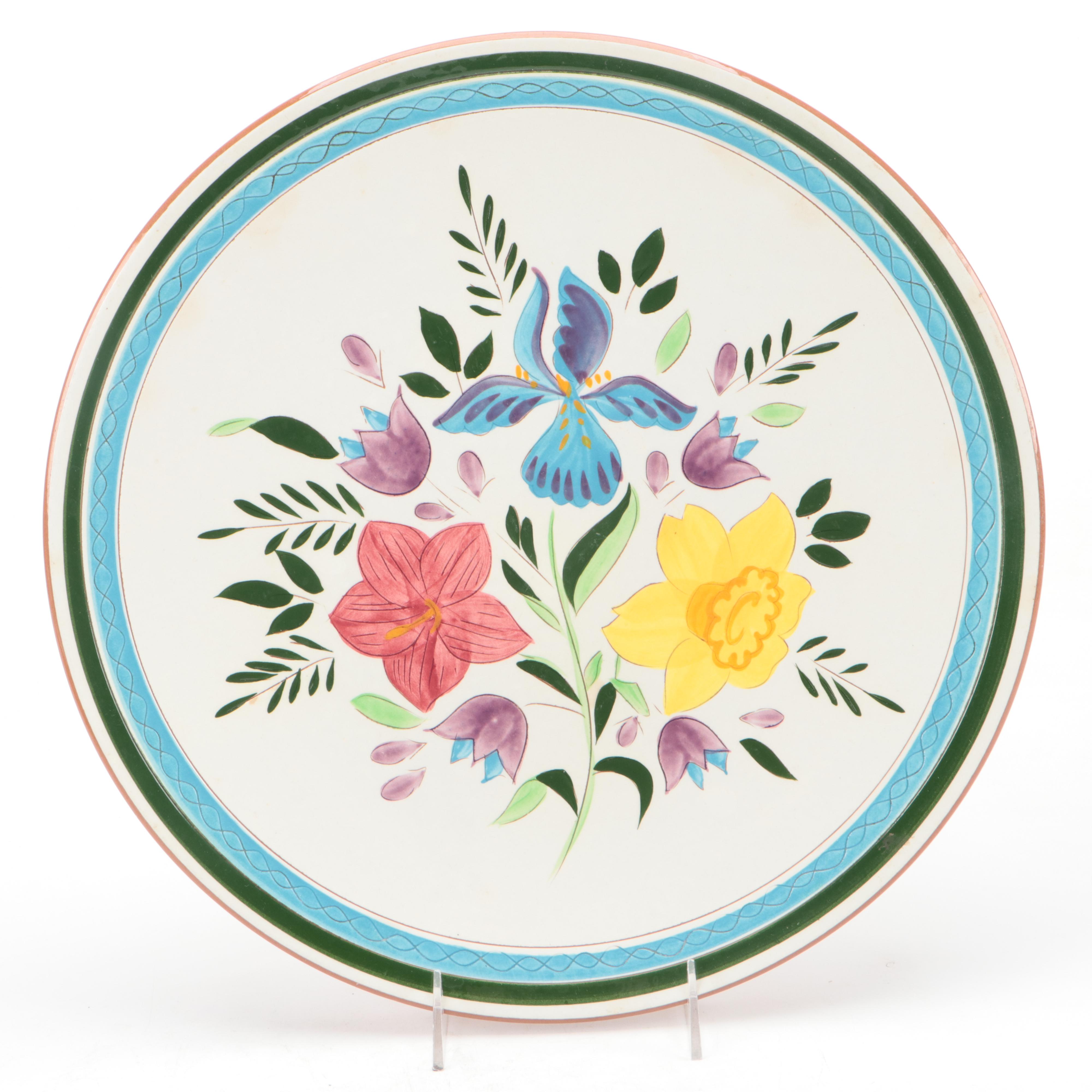 Stangl Pottery "Country Garden" Ceramic Plate and Serving Bowl, 1956–1978