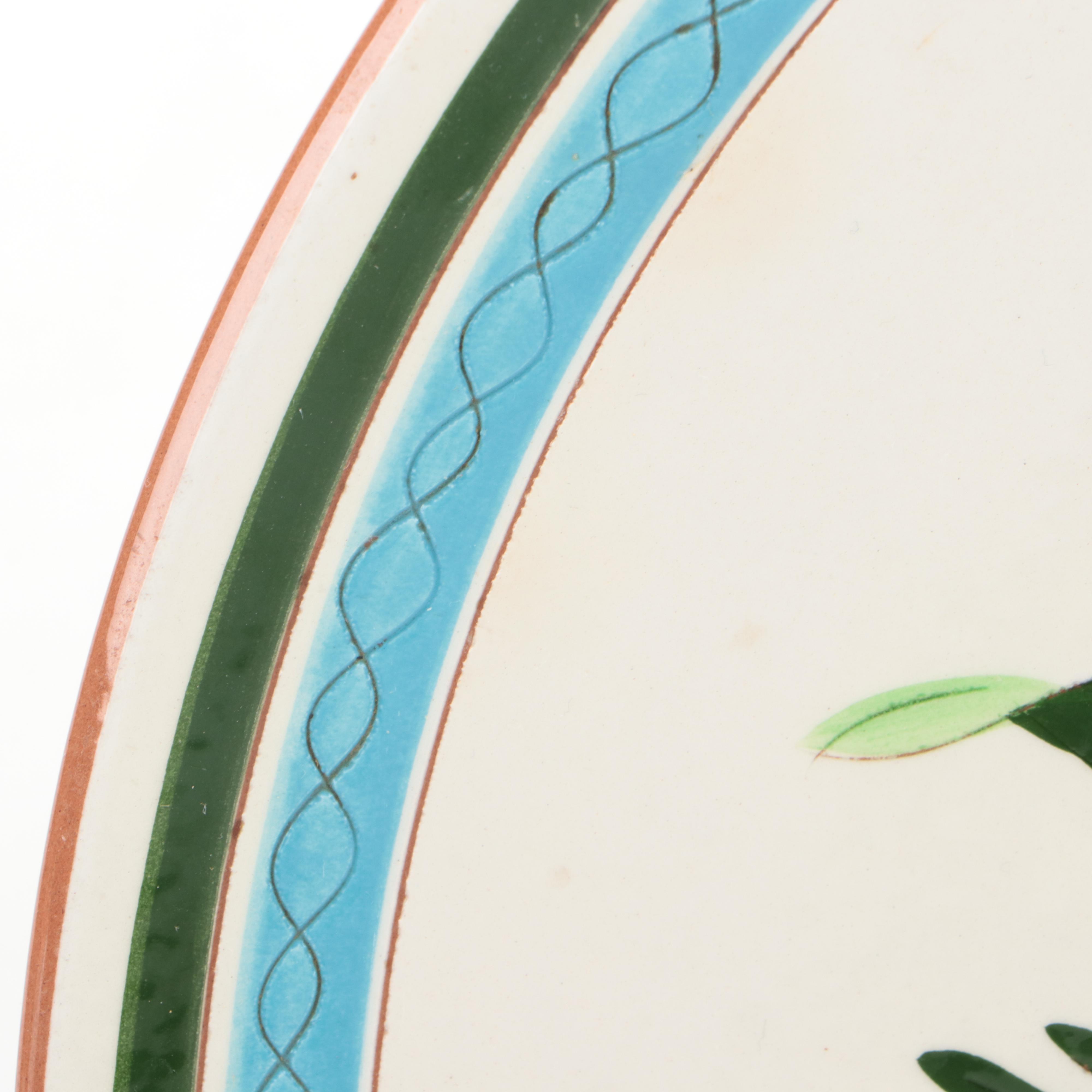 Stangl Pottery "Country Garden" Ceramic Plate and Serving Bowl, 1956–1978