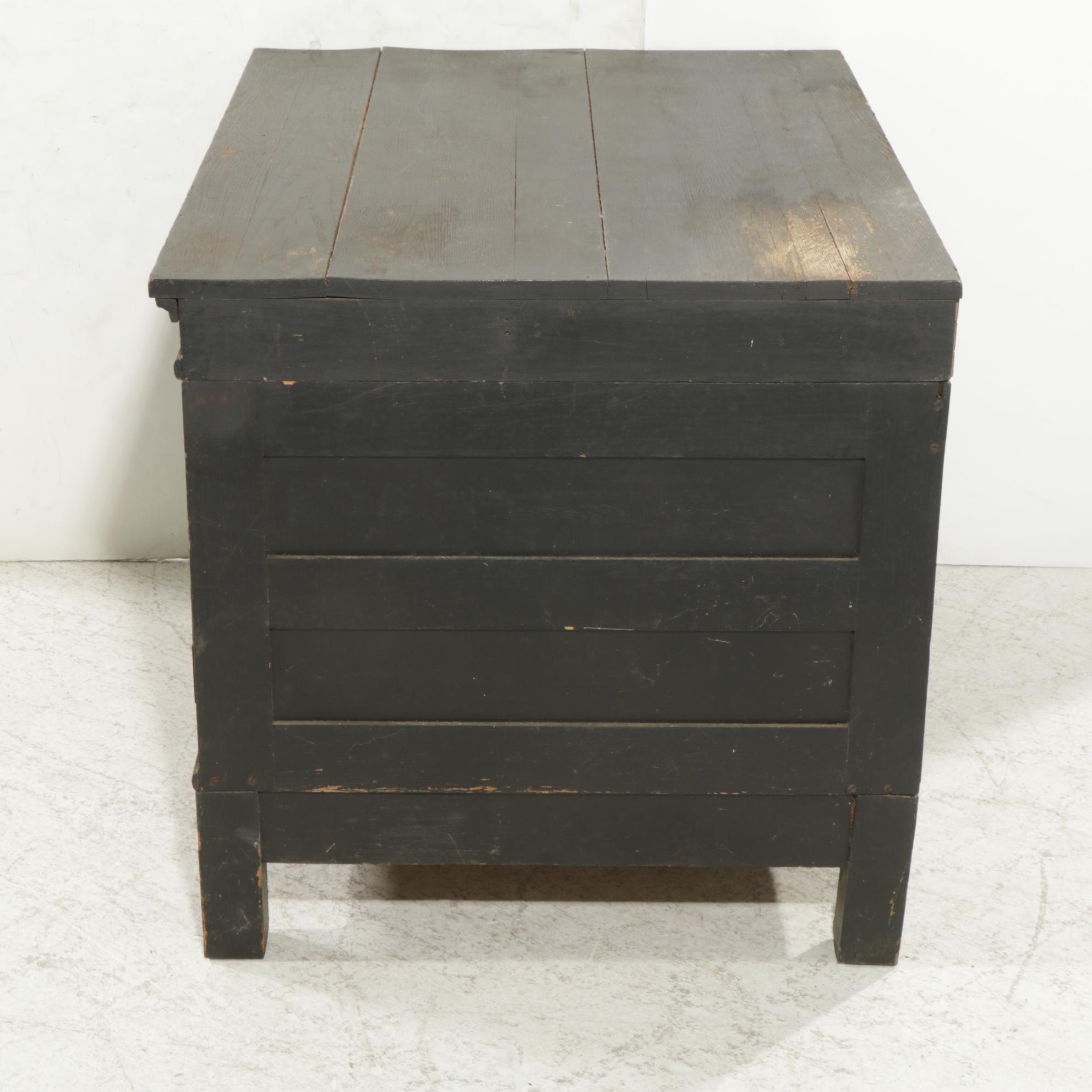 Economy Drawing Table Co. Late Victorian Wooden Flat File Cabinet, Early 20th C