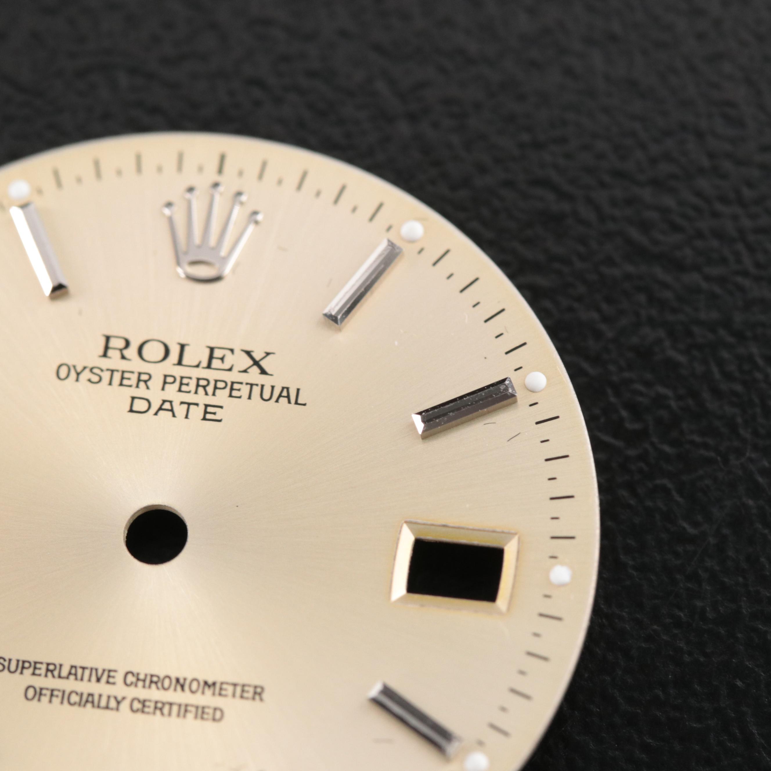 Rolex Oyster Perpetual Date Watch Dial