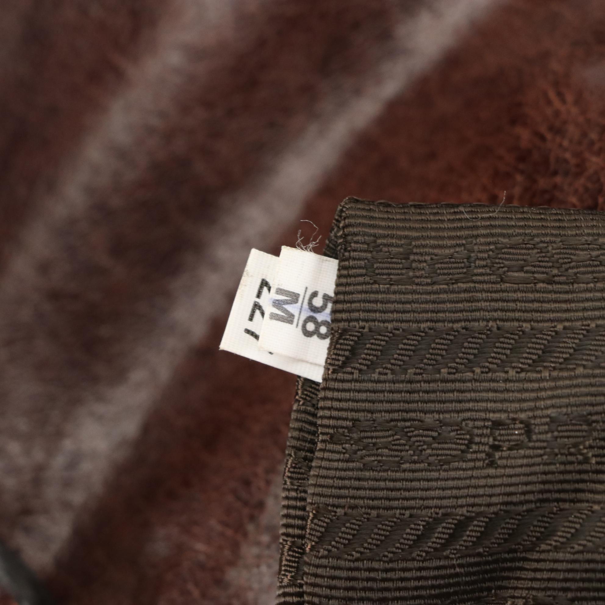 Prada Two-Way Tote Bag in Chocolate Brown Vitello Lux Leather