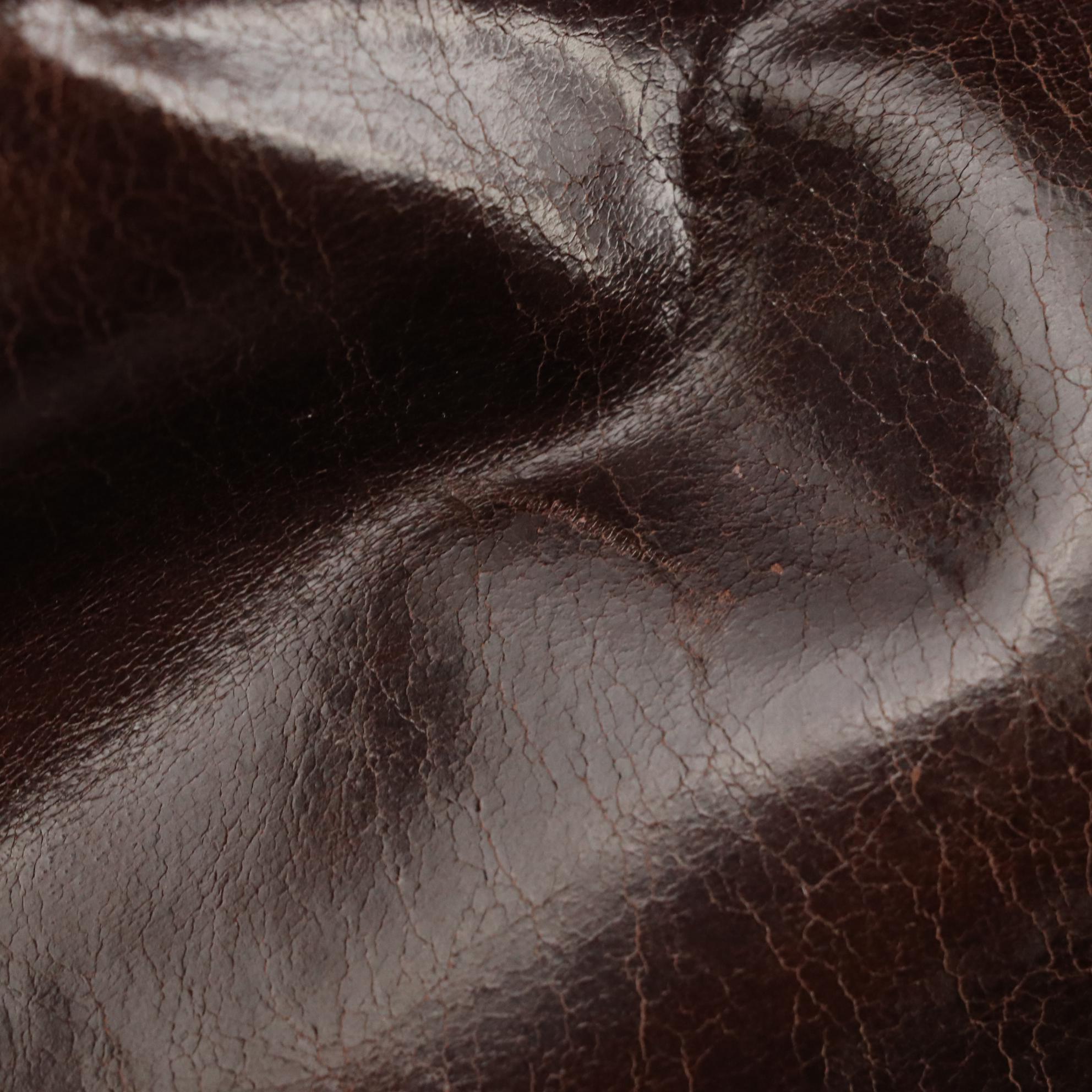 Prada Two-Way Tote Bag in Chocolate Brown Vitello Lux Leather