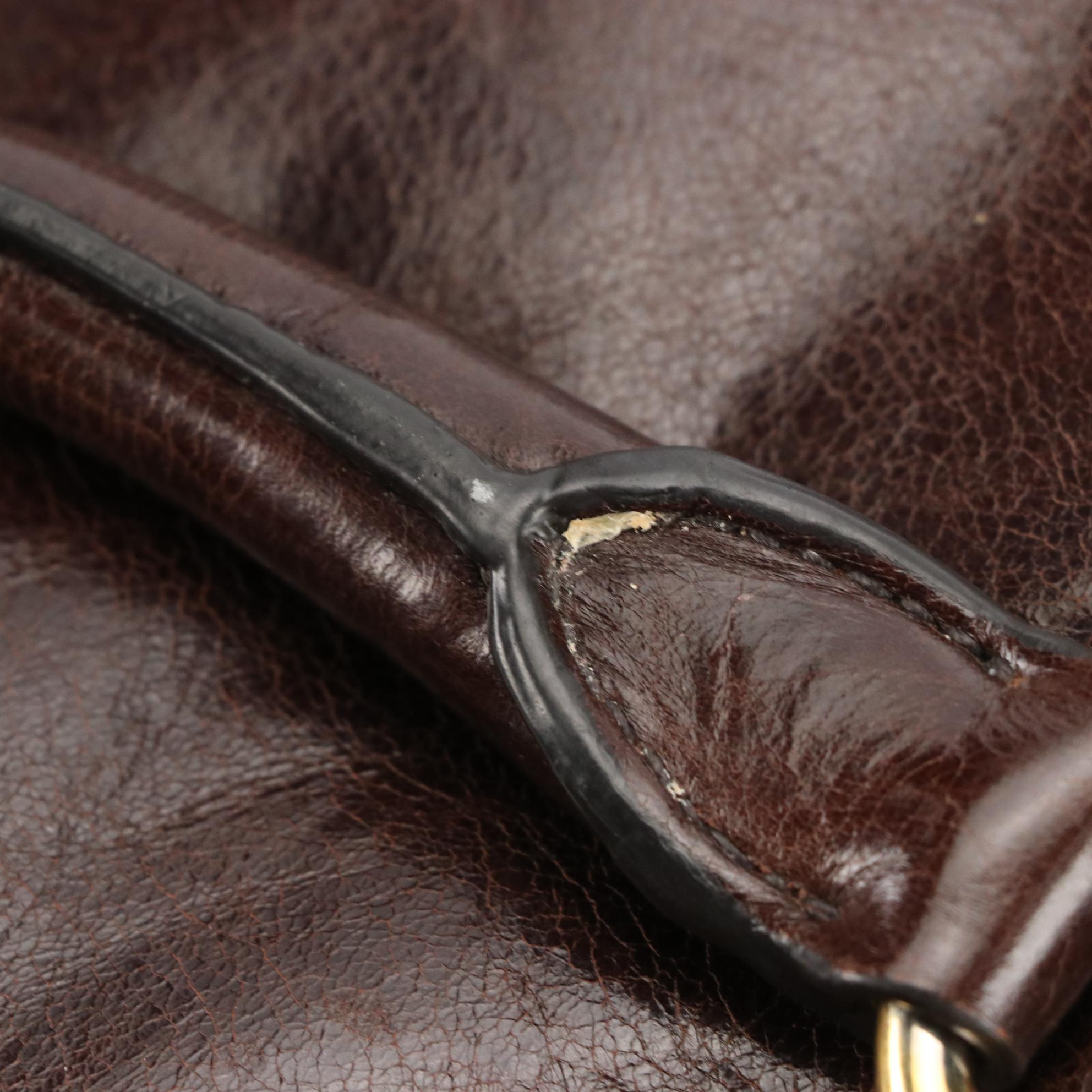 Prada Two-Way Tote Bag in Chocolate Brown Vitello Lux Leather