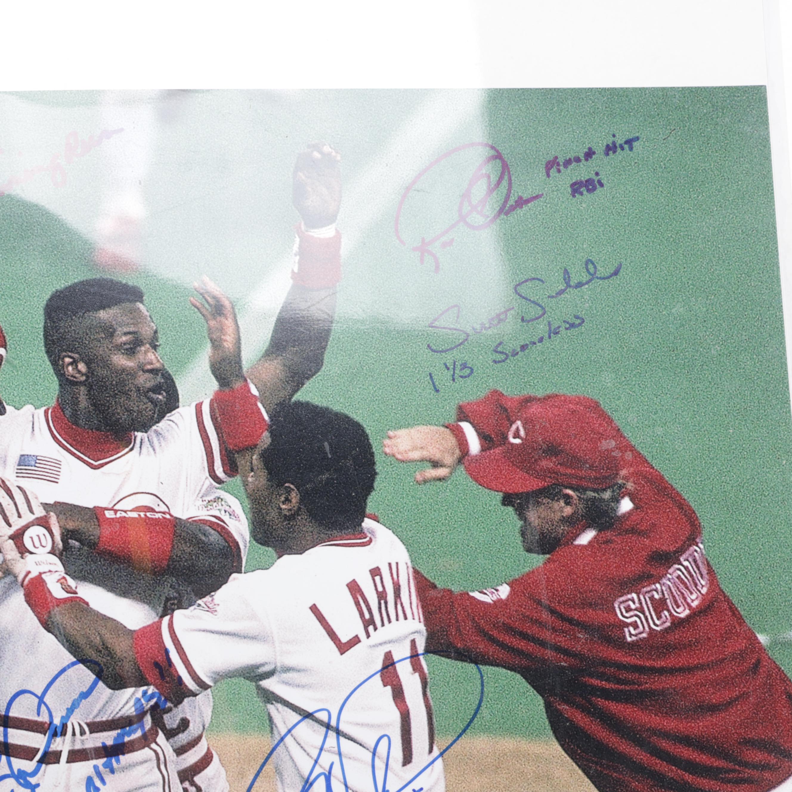 1990 Cincinnati Reds Team Signed World Series Giclée Print