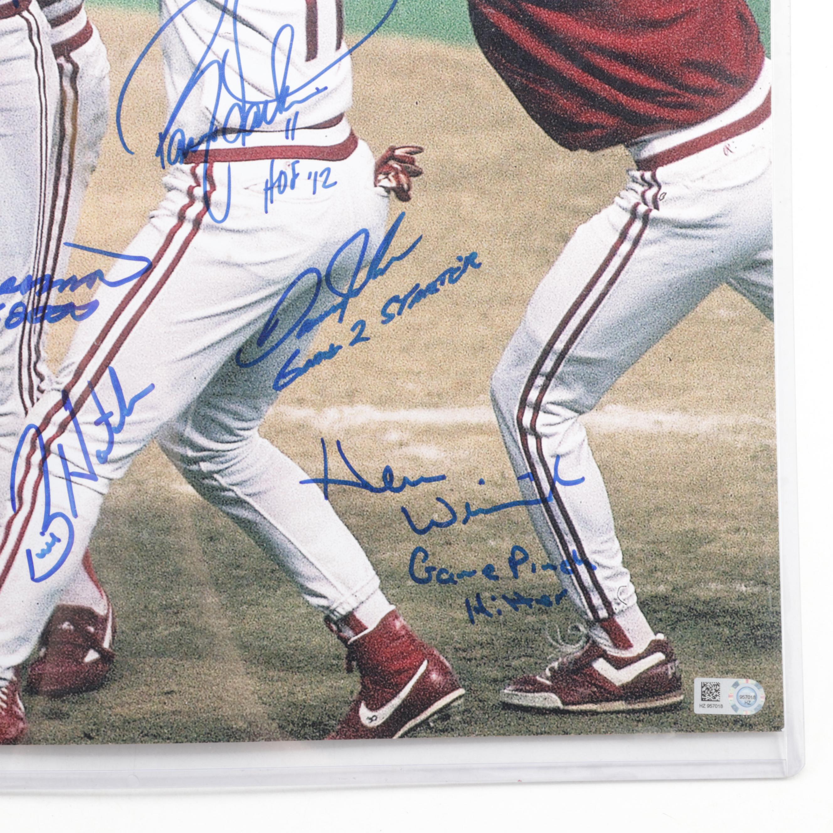 1990 Cincinnati Reds Team Signed World Series Giclée Print