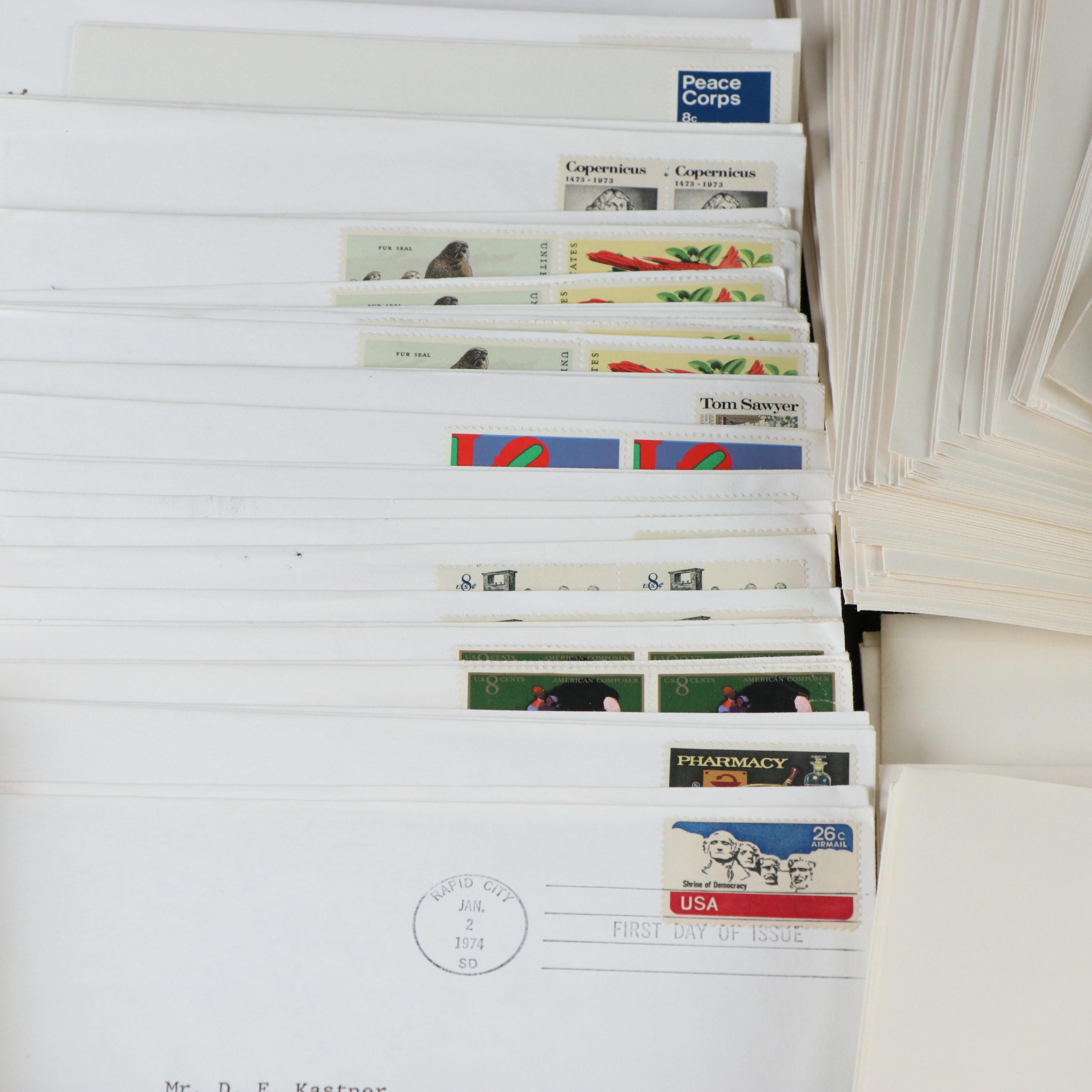 Large Group of Embossed Stamped Envelopes and Postcards