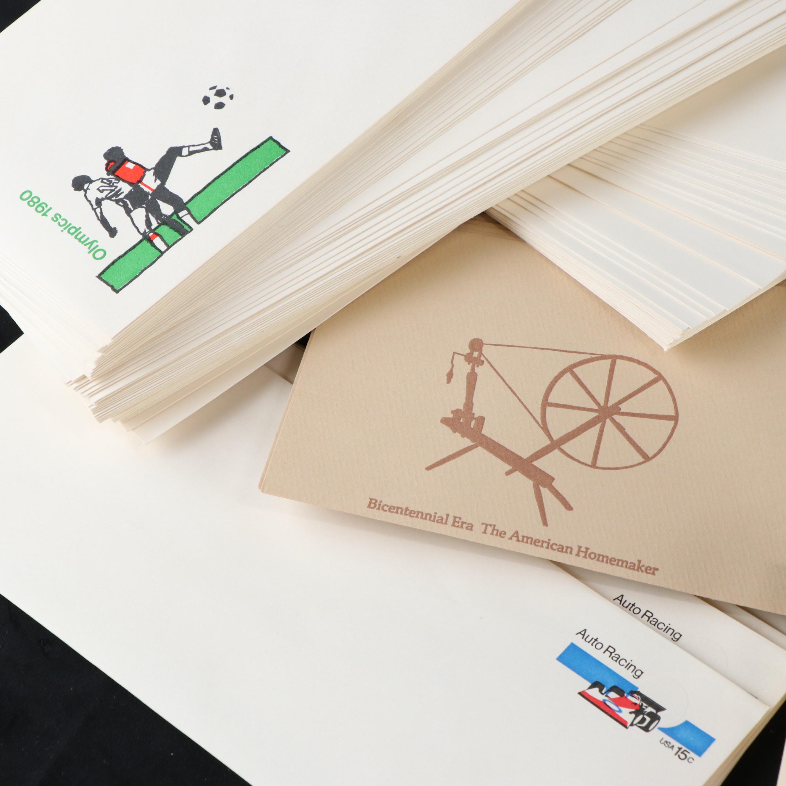 Large Group of Embossed Stamped Envelopes and Postcards