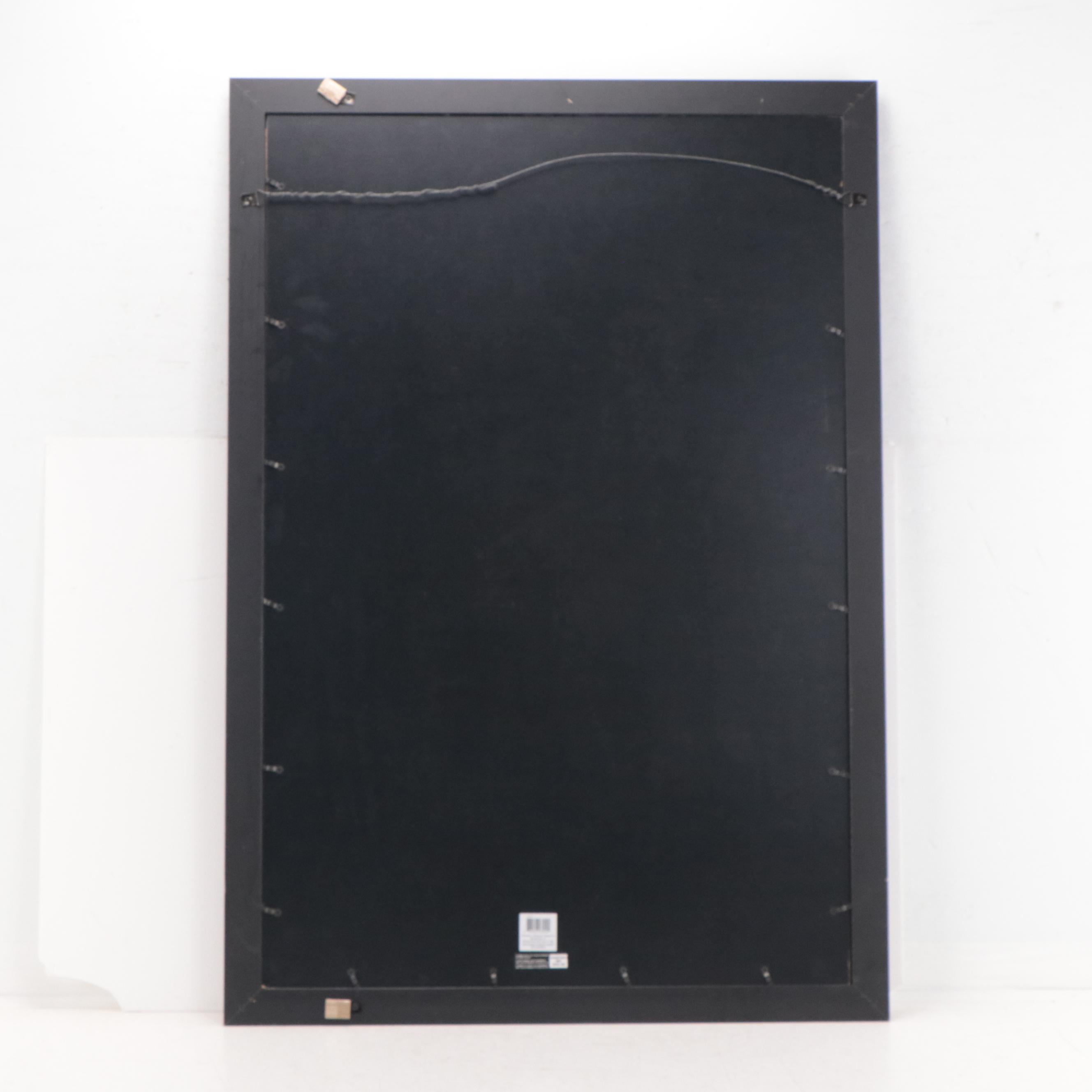 Yogi Berra Signed New York Yankees Framed Print Featuring Jackie Robinson