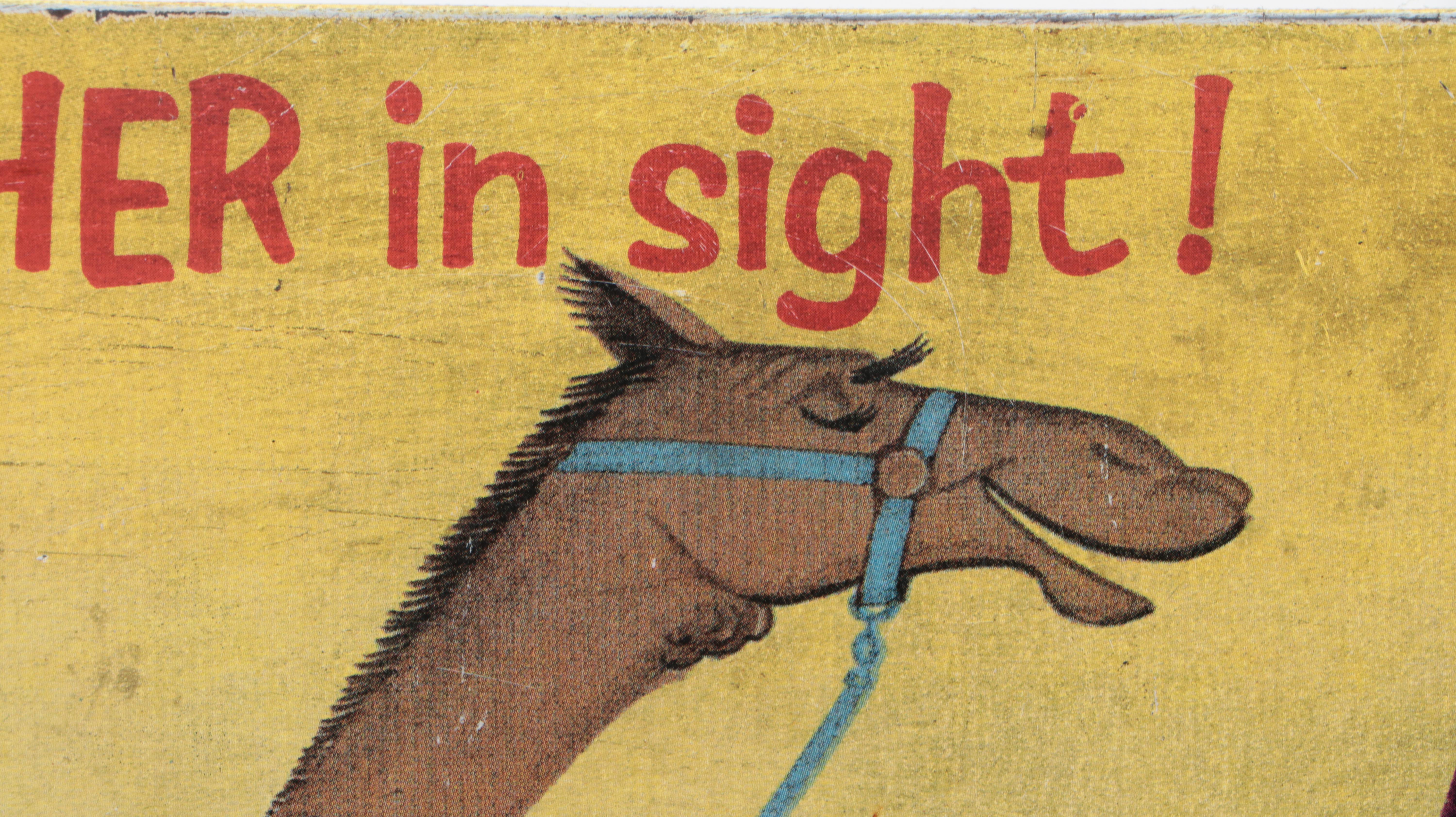 Mission Royal Punch Advertising Sign with Resin Camel Bookends EBTH