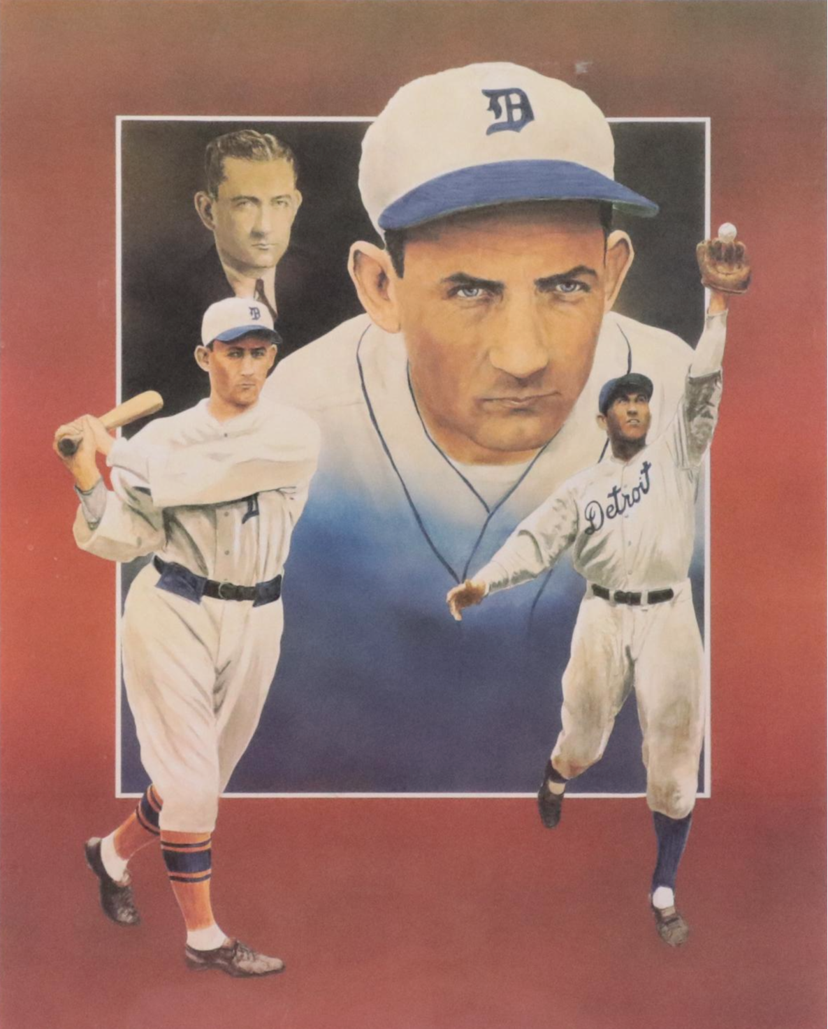 Charlie Gehringer and Christopher Paluso Signed Detroit Tigers Limited Print