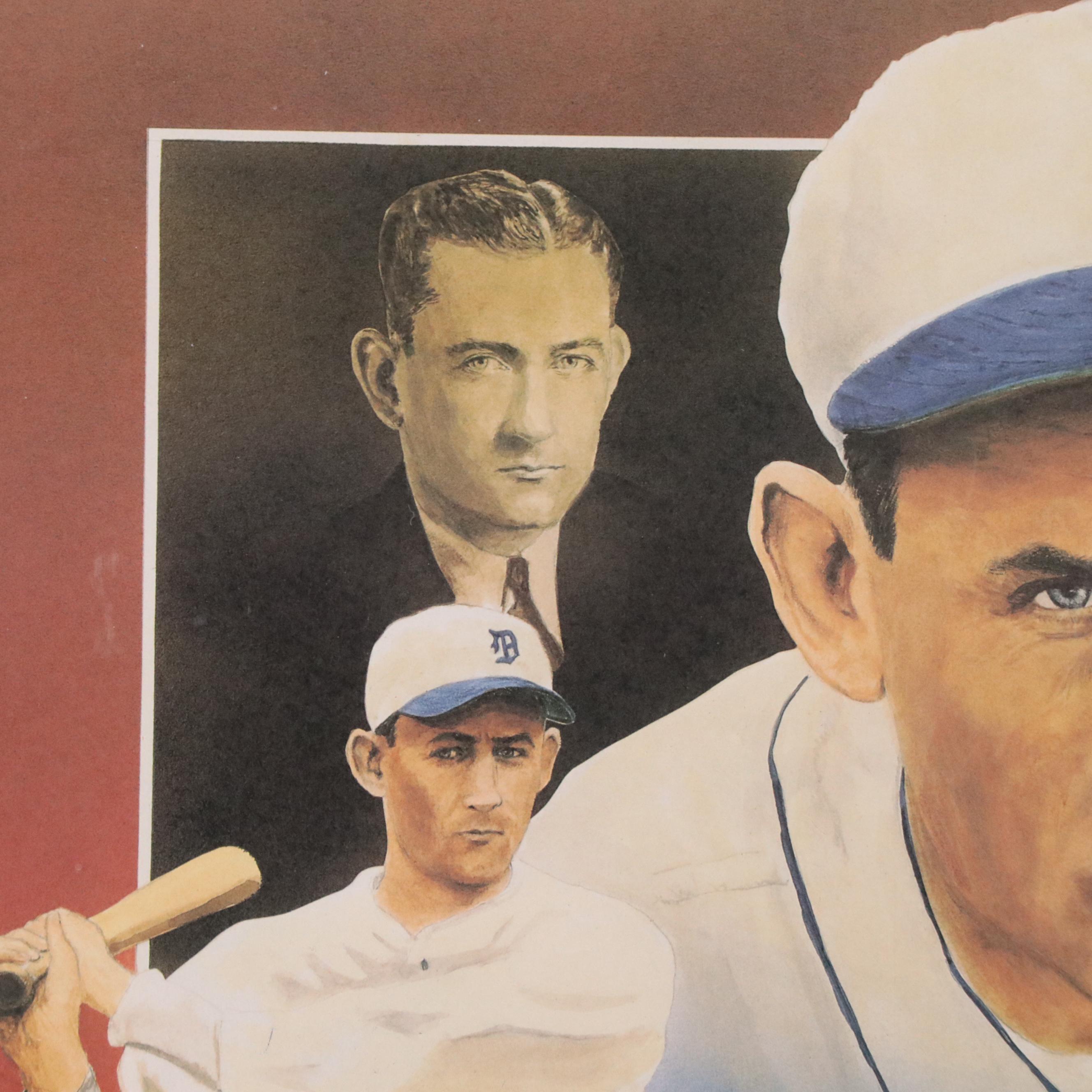 Charlie Gehringer and Christopher Paluso Signed Detroit Tigers Limited Print