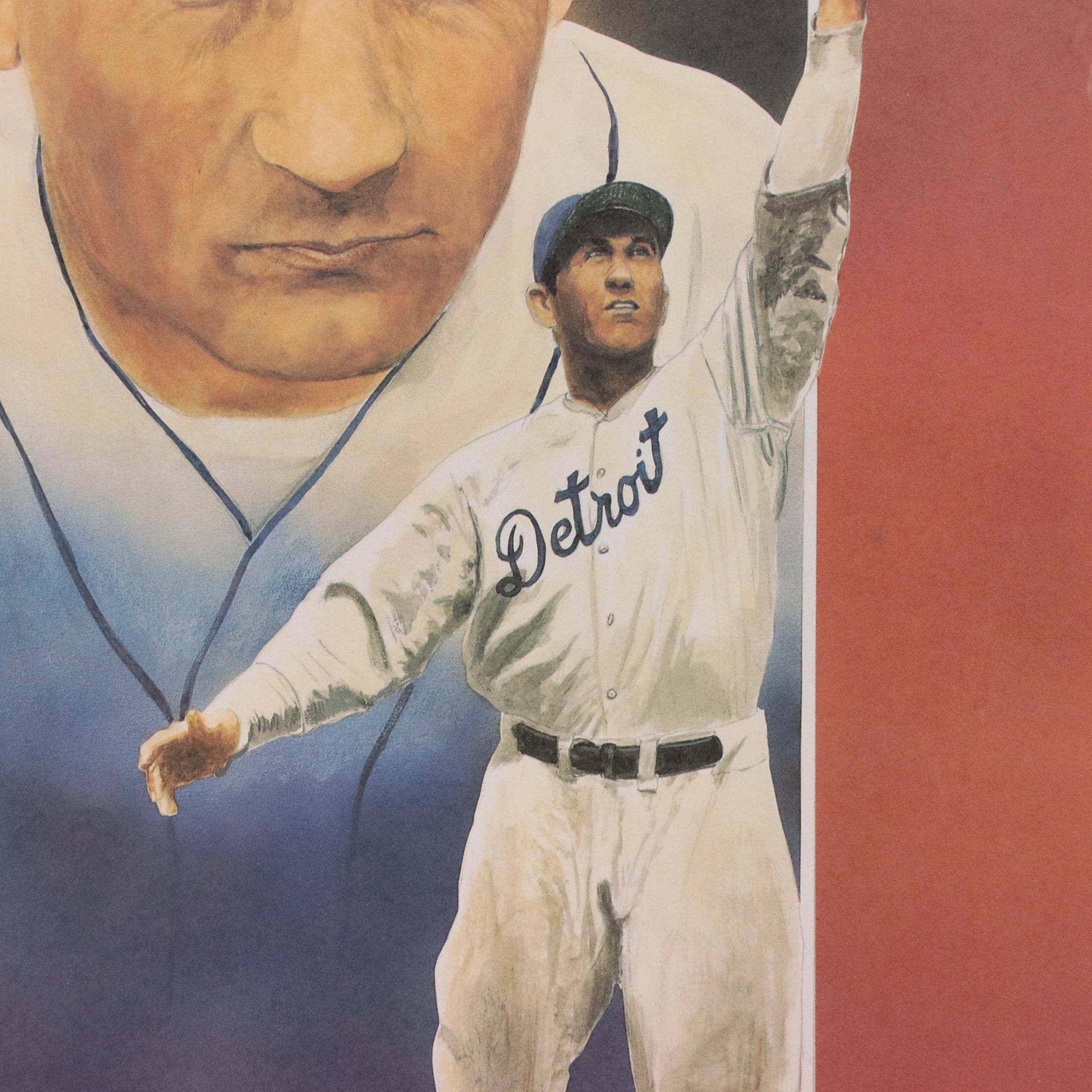 Charlie Gehringer and Christopher Paluso Signed Detroit Tigers Limited Print