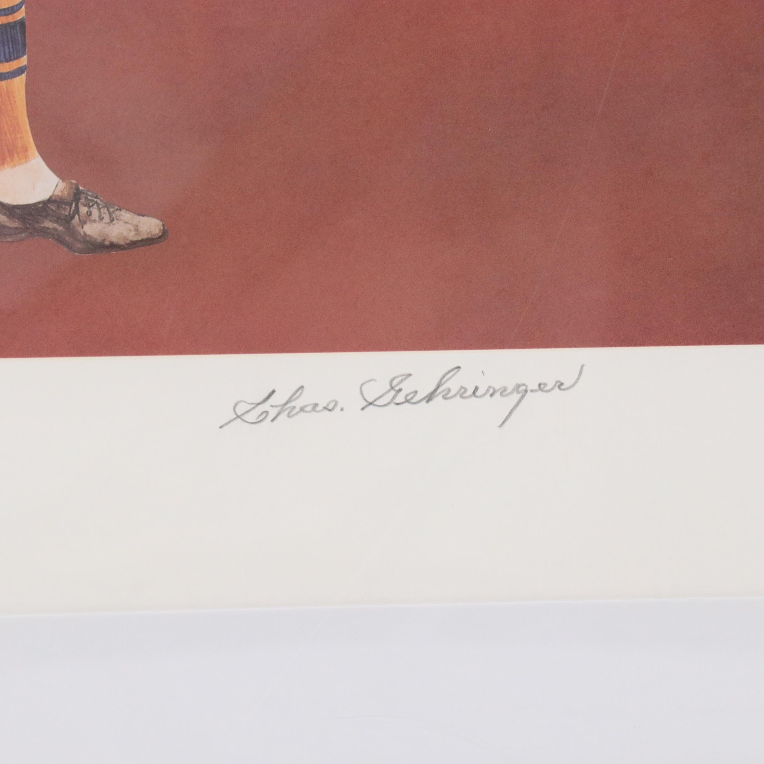 Charlie Gehringer and Christopher Paluso Signed Detroit Tigers Limited Print