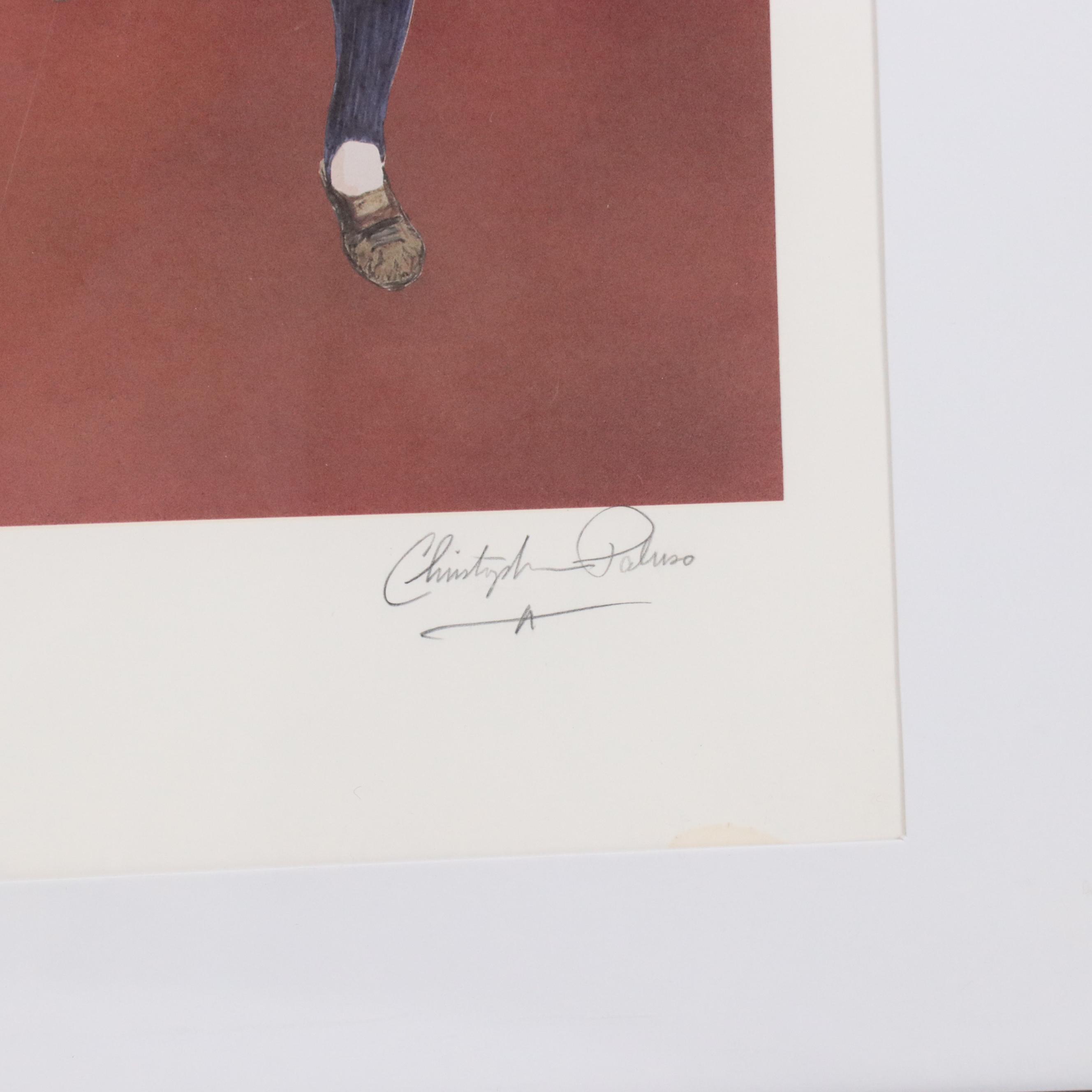 Charlie Gehringer and Christopher Paluso Signed Detroit Tigers Limited Print