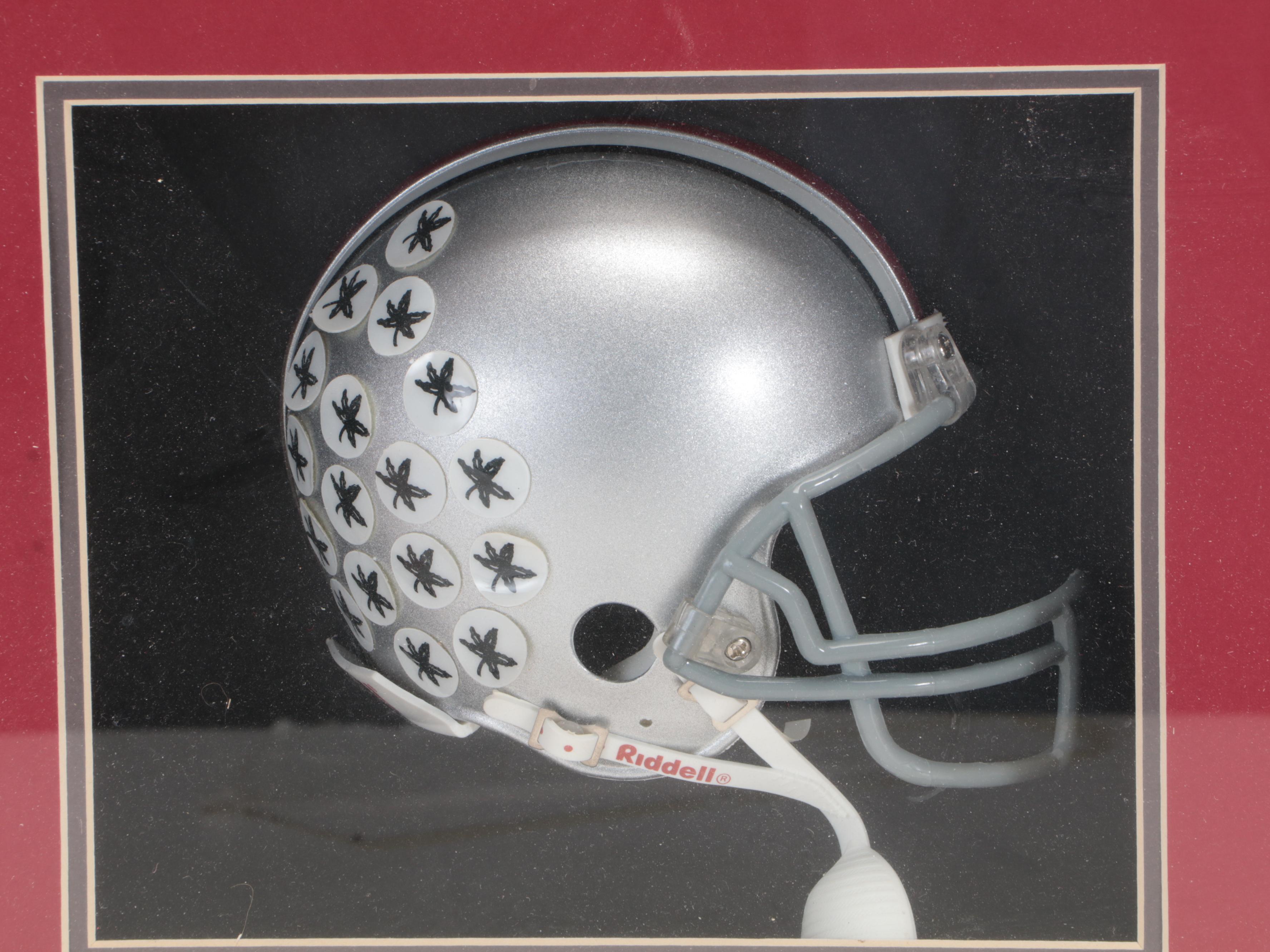 Archie Griffin Signed Ohio State Mini Helmet with "Game of the Century" Display