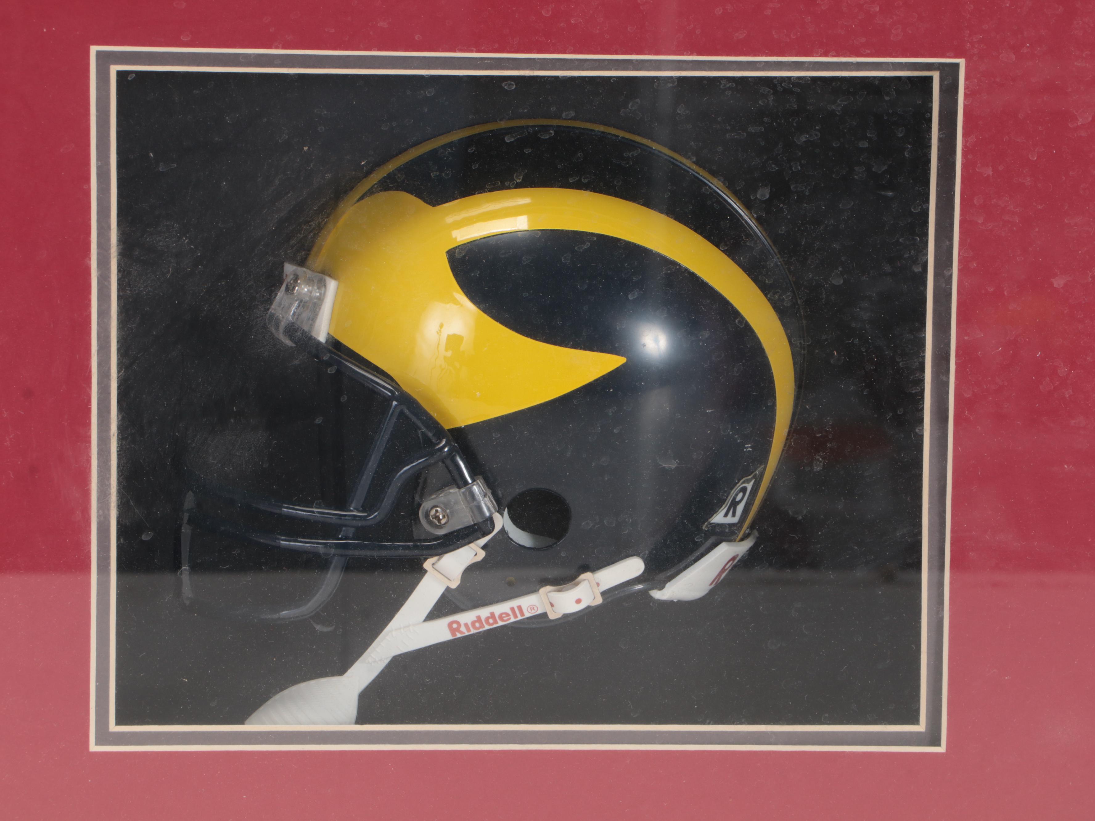 Archie Griffin Signed Ohio State Mini Helmet with "Game of the Century" Display