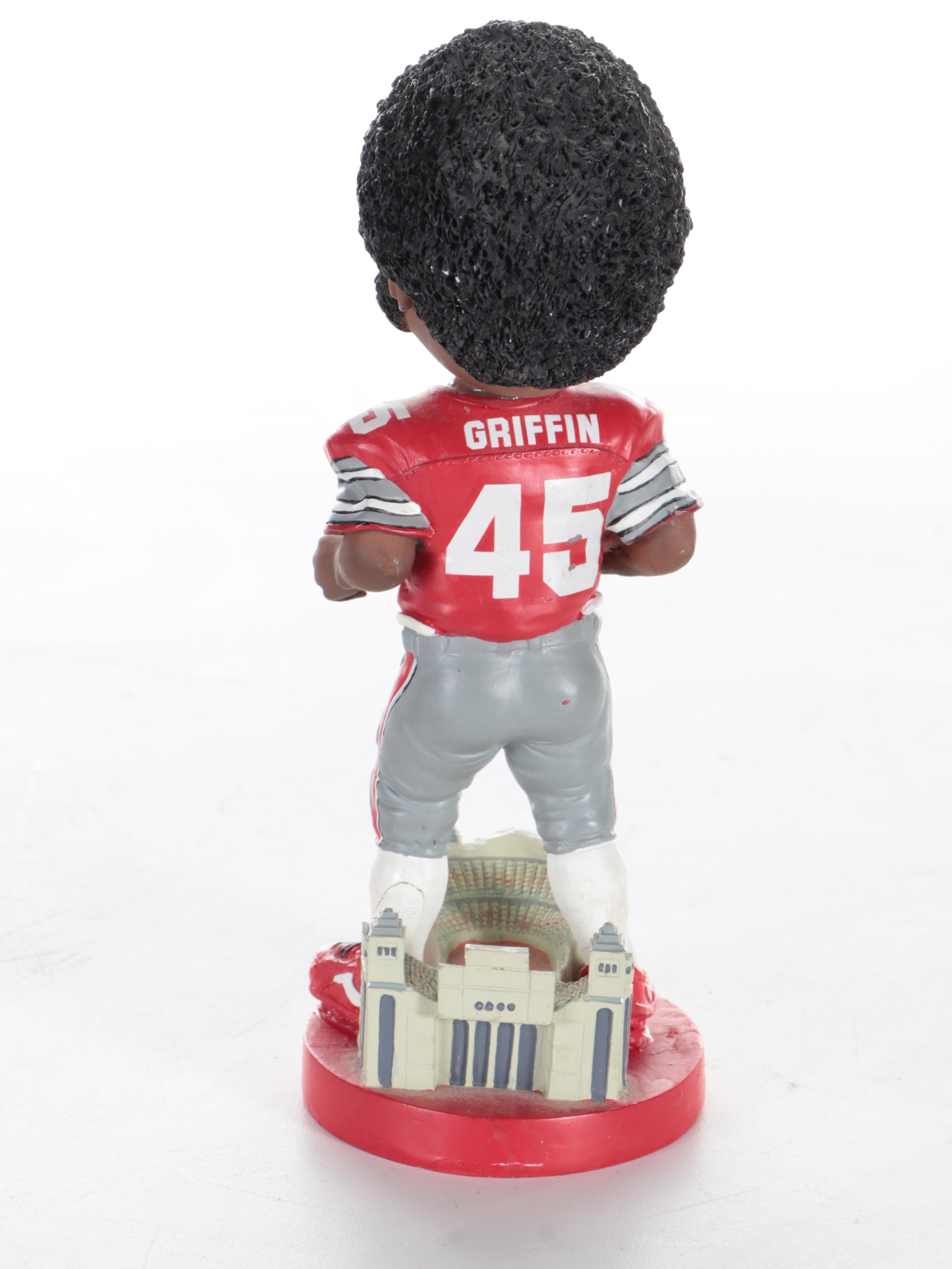 Archie Griffin Signed Ohio State Mini Helmet with "Game of the Century" Display