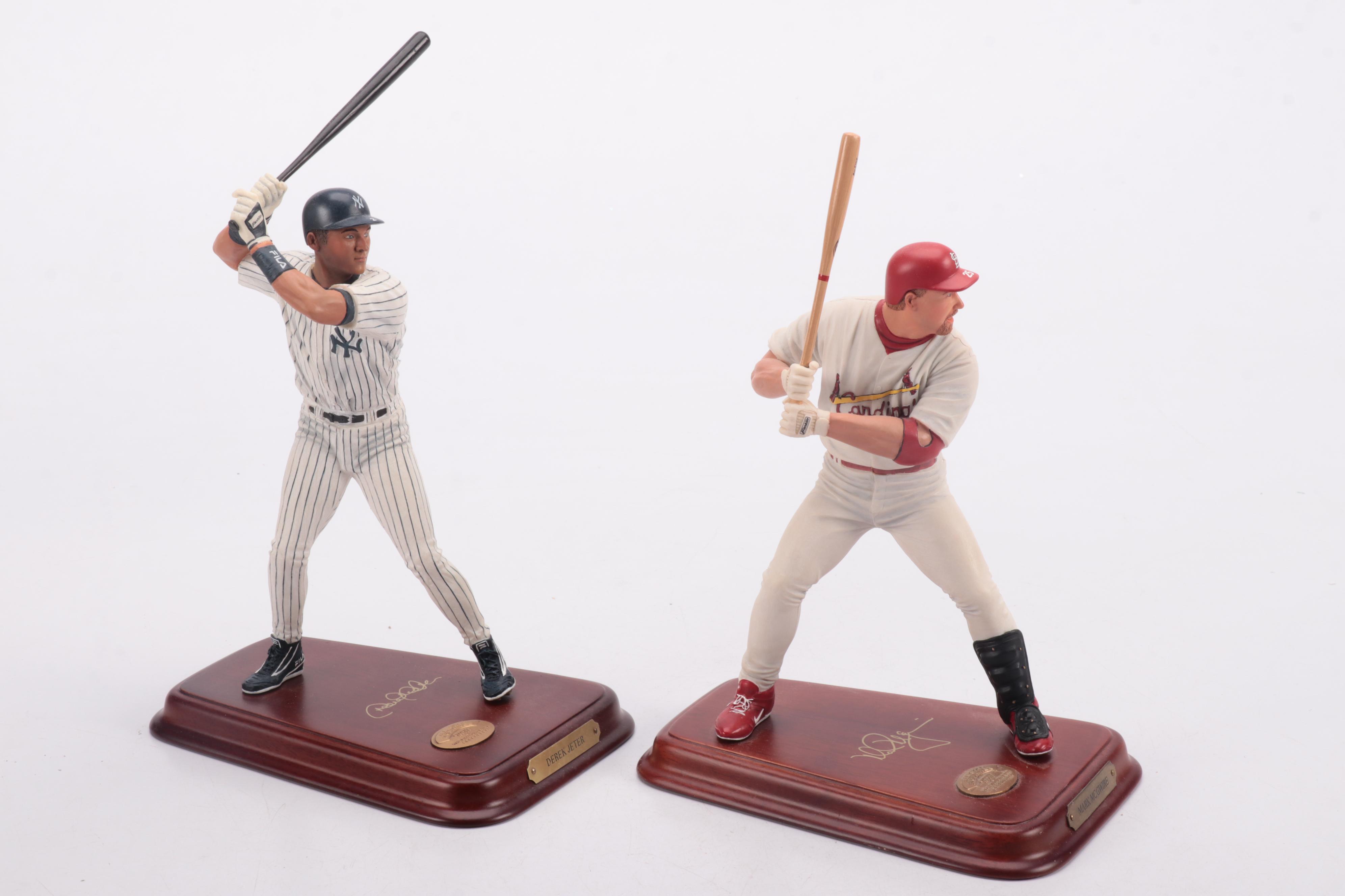 The Danbury Mint Baseball Figures Featuring Lou Brock, Derek Jeter and More