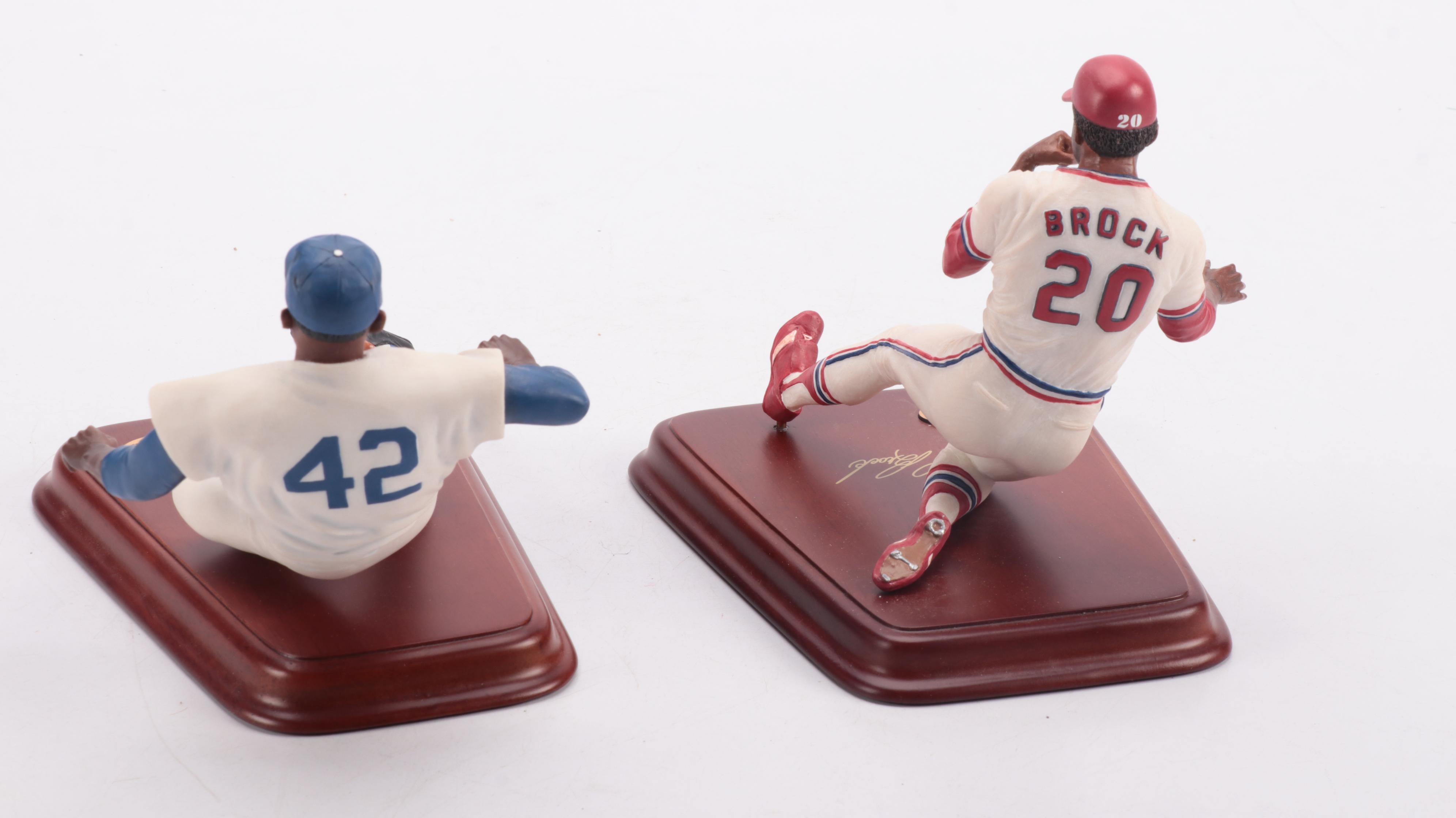 The Danbury Mint Baseball Figures Featuring Lou Brock, Derek Jeter and More