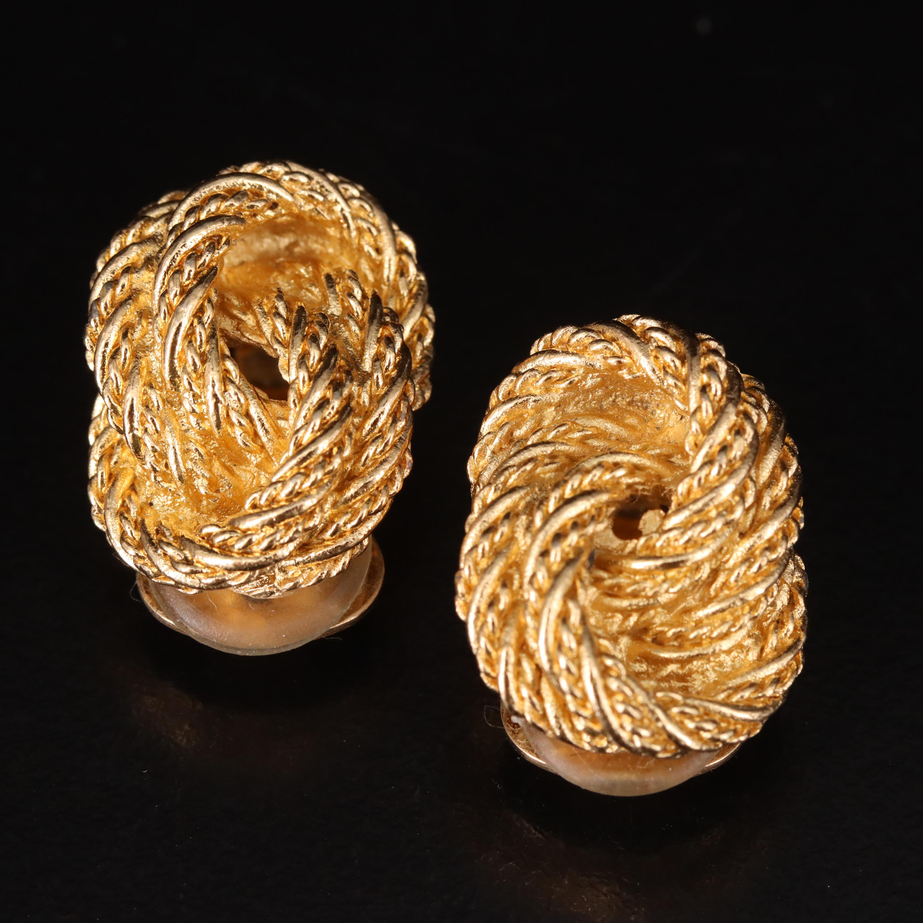 Christian Dior Double Knot Earrings EBTH