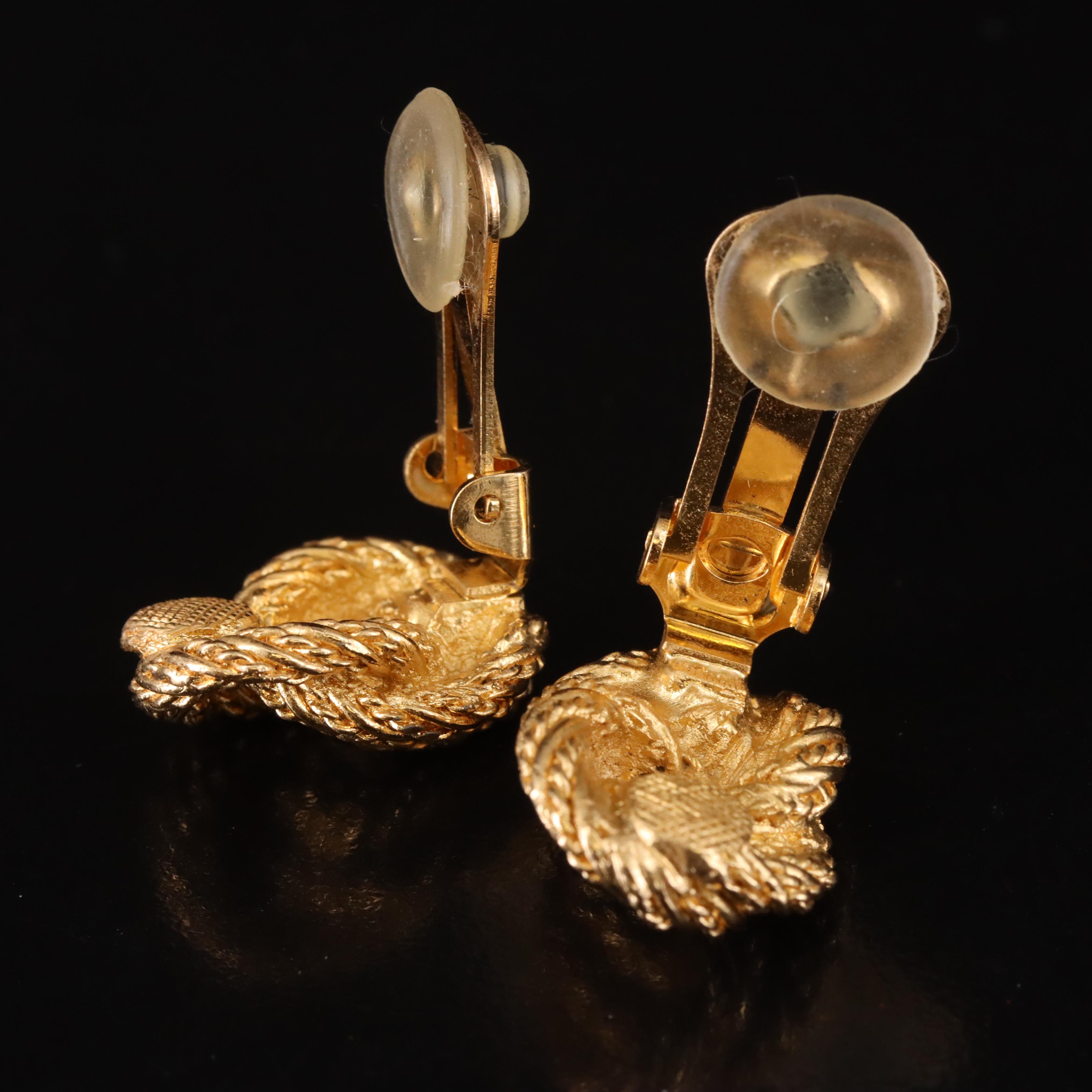 Christian Dior Double Knot Earrings EBTH