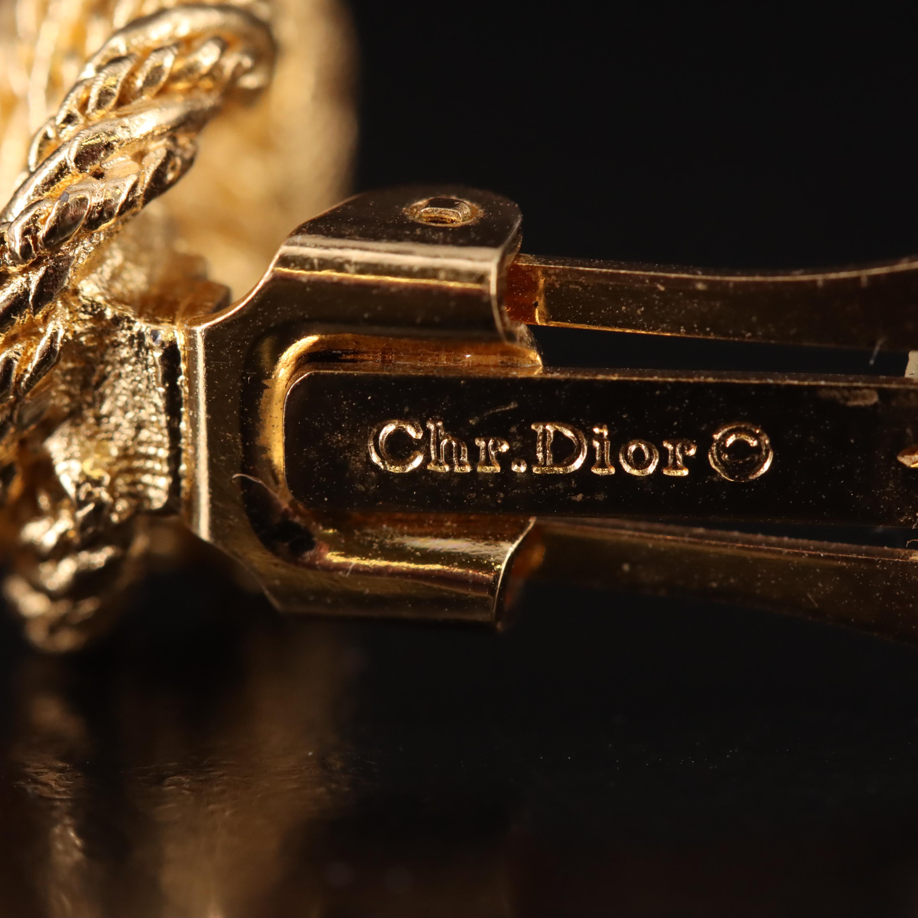 Christian Dior Double Knot Earrings EBTH