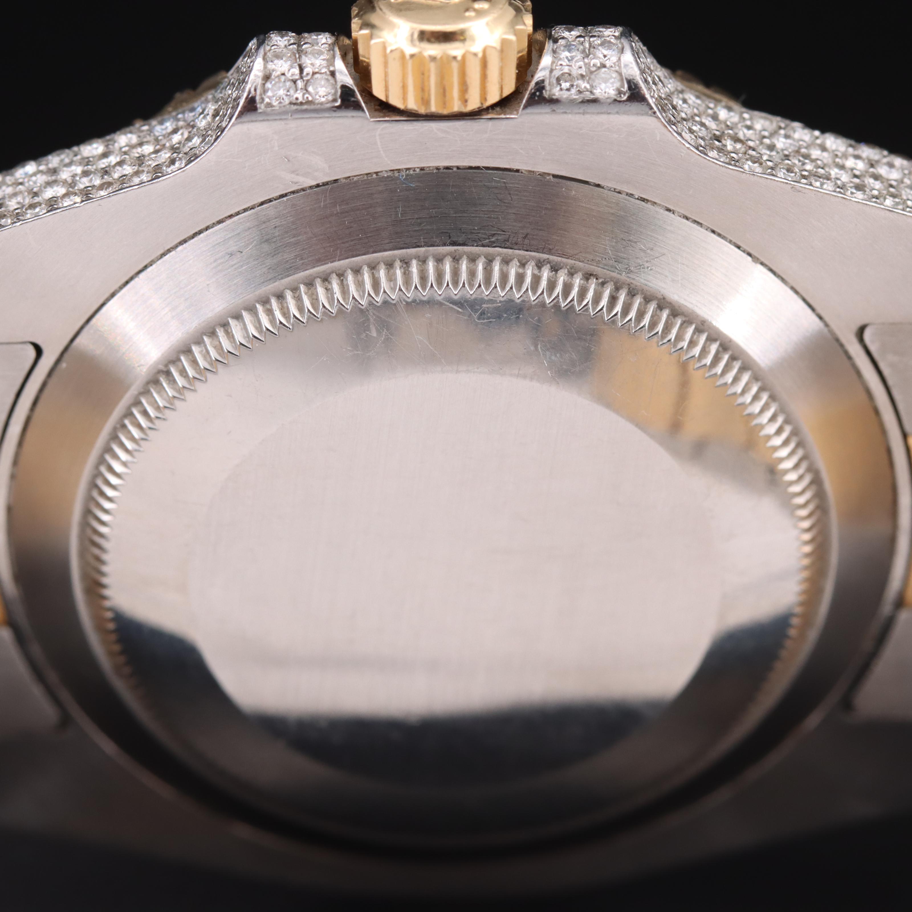 Rolex Submariner Date Custom 11.93 CTW Diamond Watch