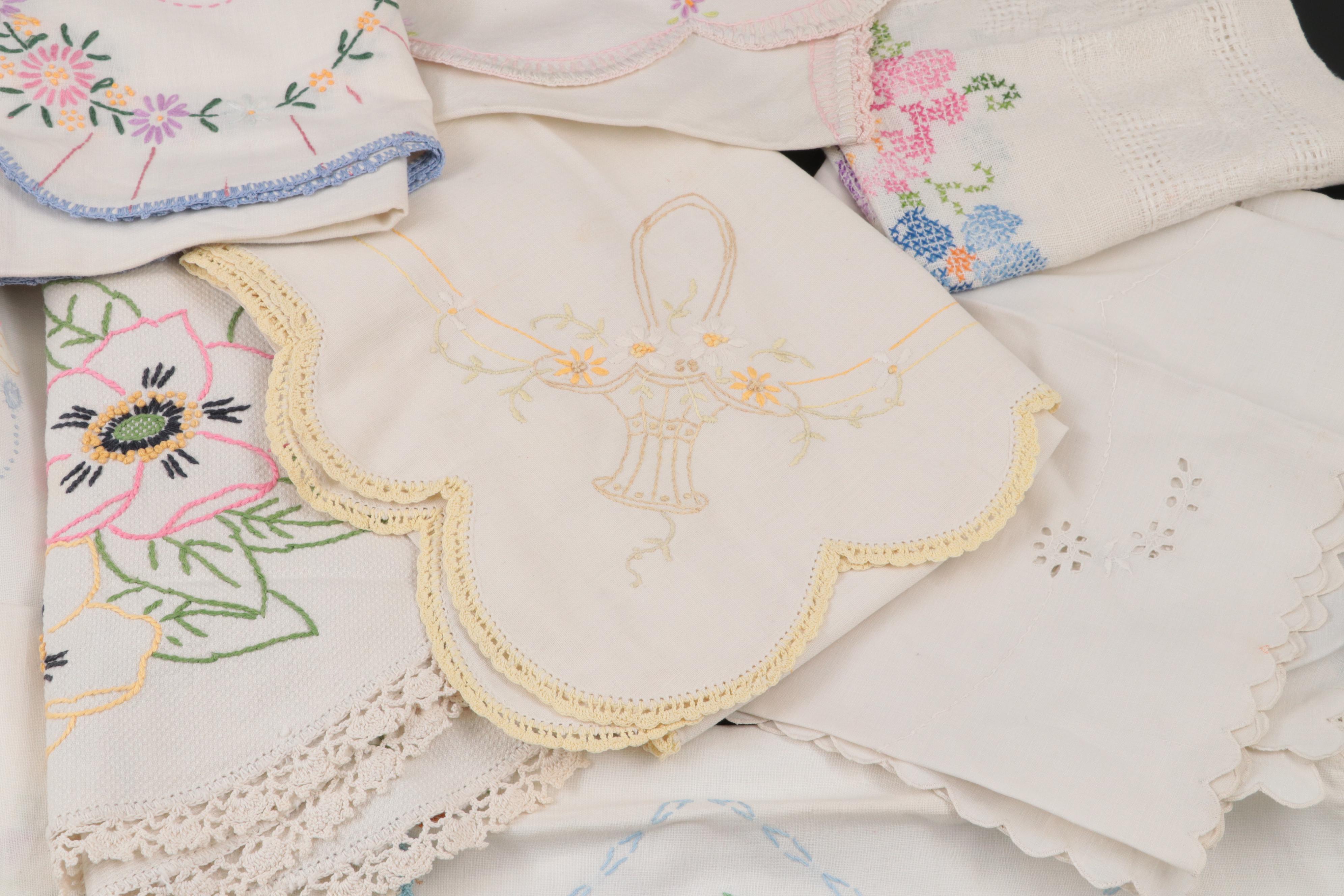 HandEmbroidered Table Linens Collection EBTH