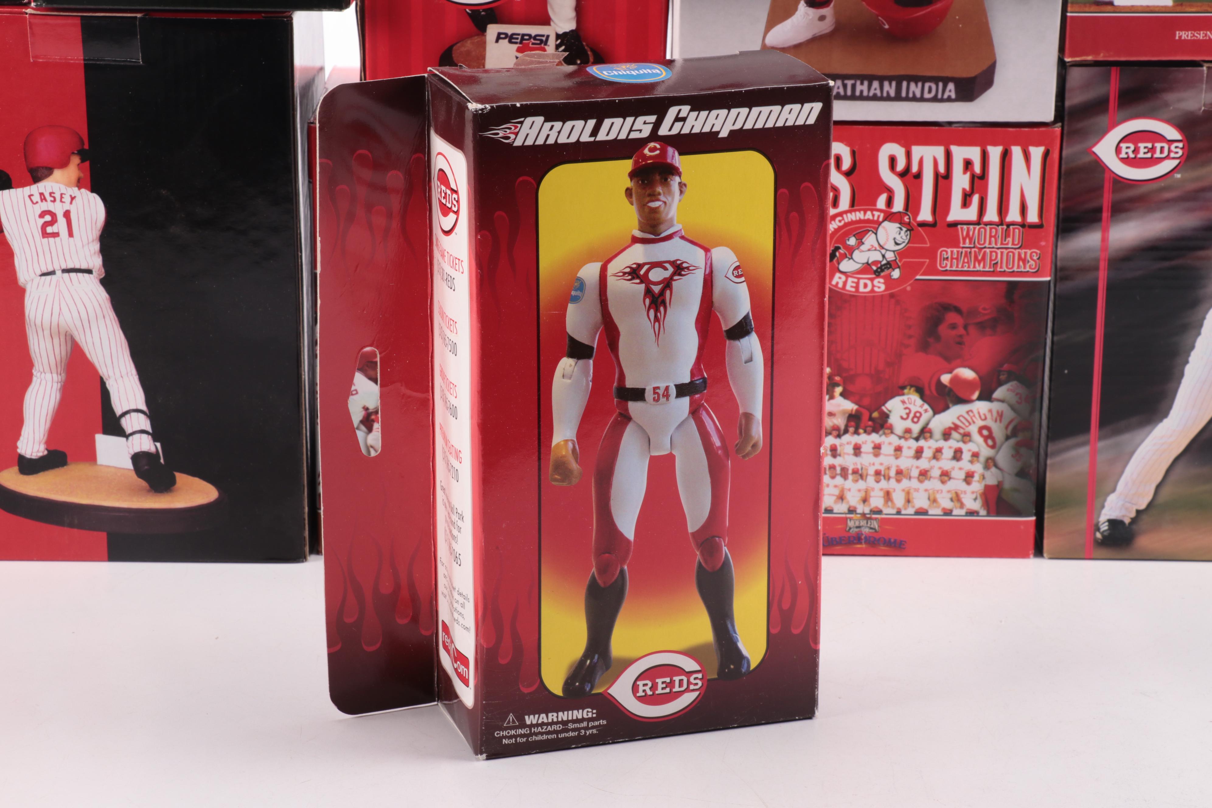 Cincinnati Reds Bobbleheads Featuring Aroldis Chapman, Joey Votto, and More