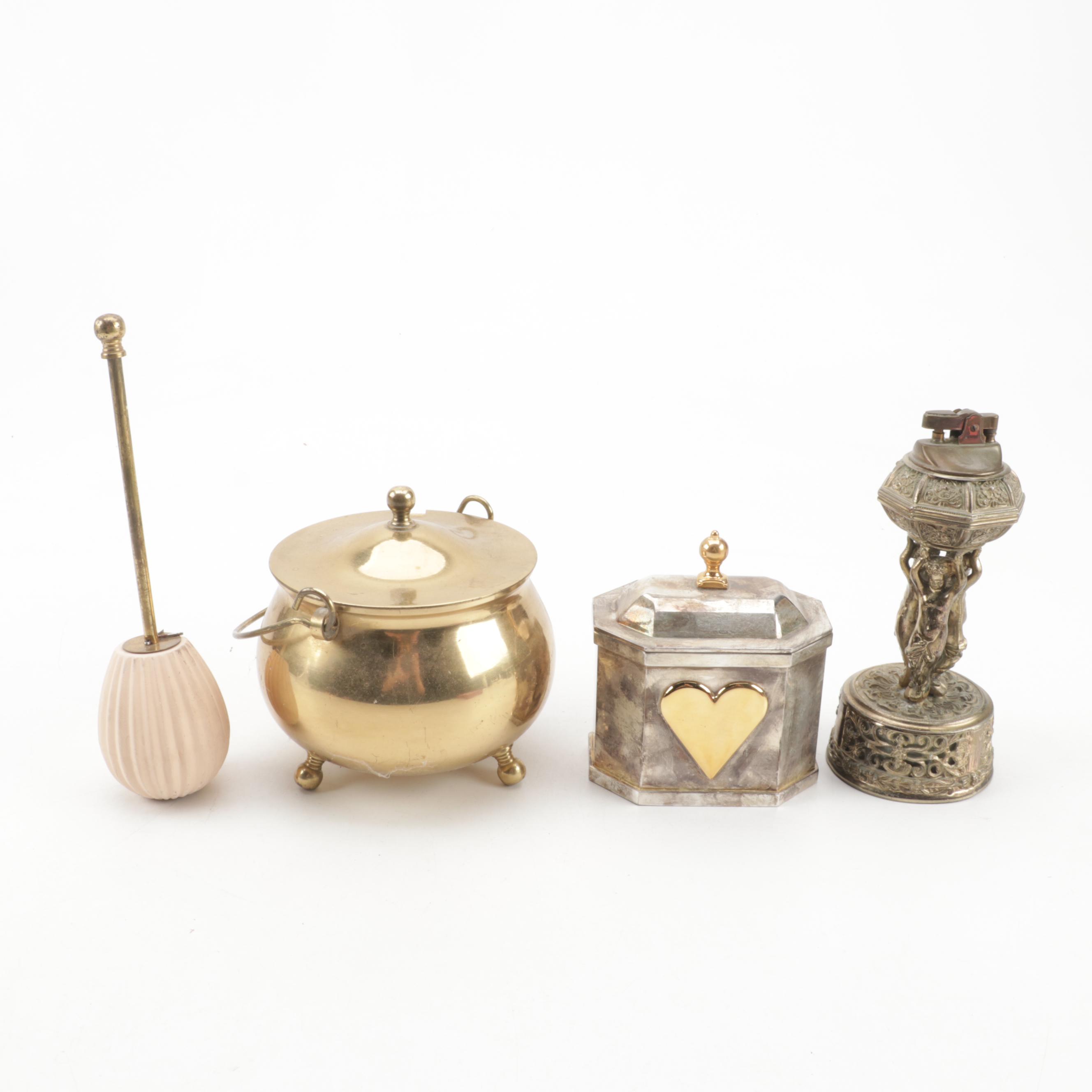 Lenox "Williamsburg" Silver Plate Box, Other Silver Plate Toothpicks, and More