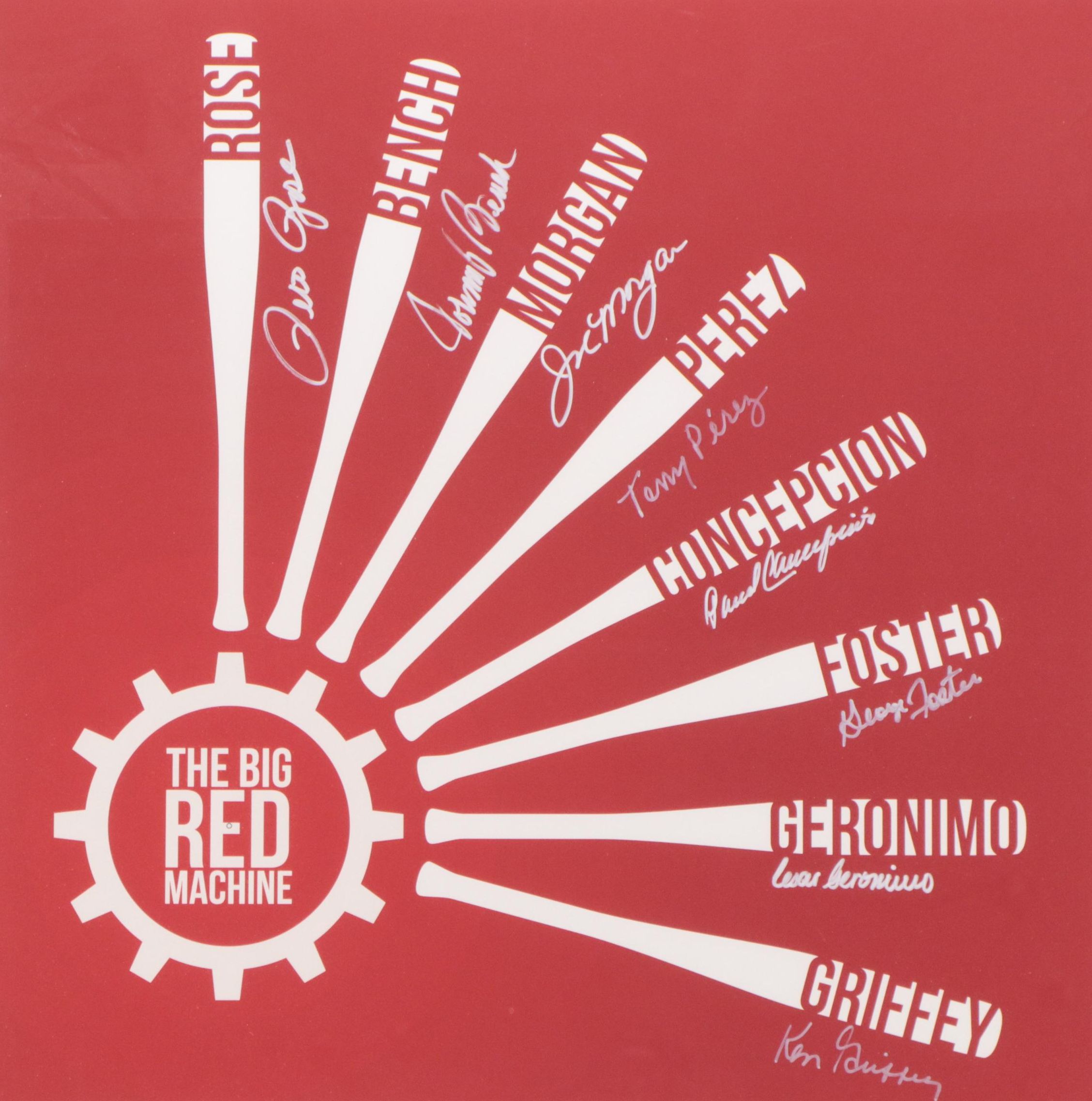 Joe Morgan, Tony Pérez, Pete Rose, and More Signed "The Big Red Machine" Display