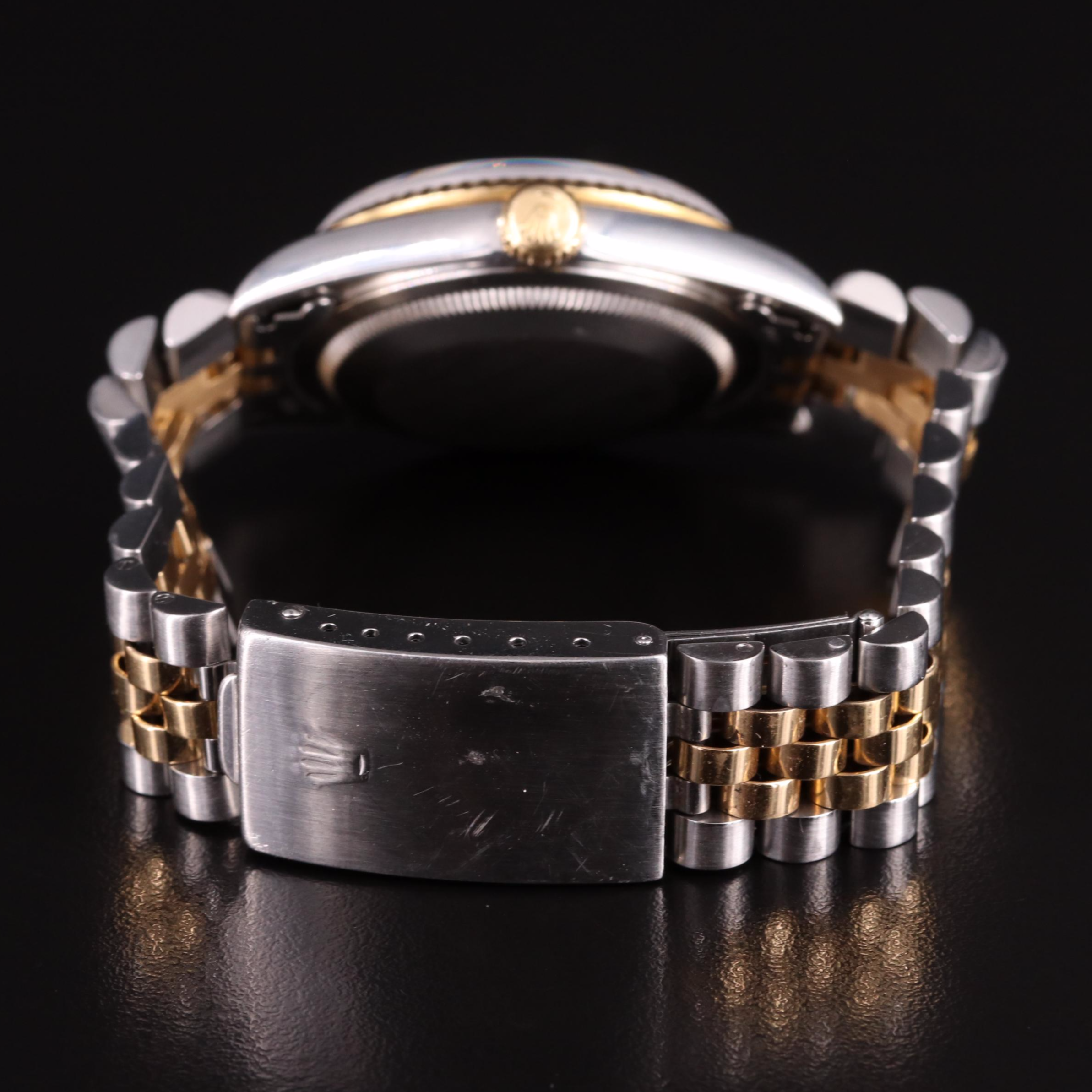 1995 Rolex Custom Diamond Dial Datejust Watch