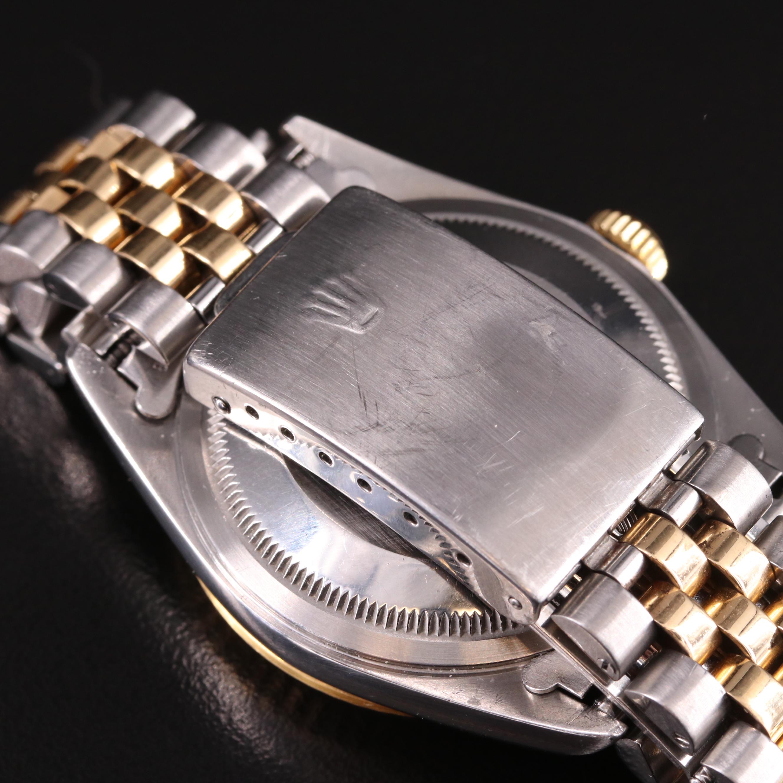 1995 Rolex Custom Diamond Dial Datejust Watch
