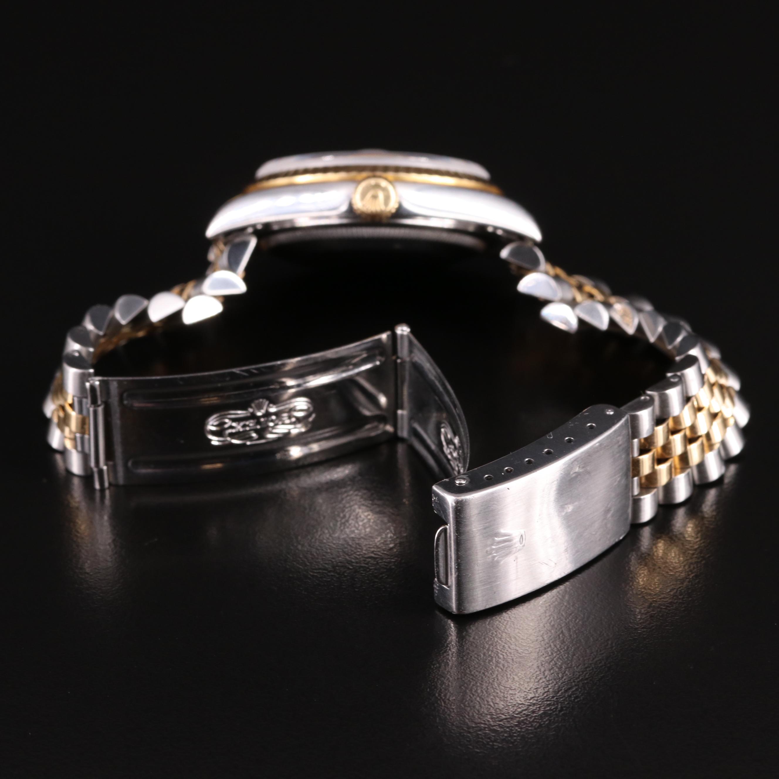 1995 Rolex Custom Diamond Dial Datejust Watch