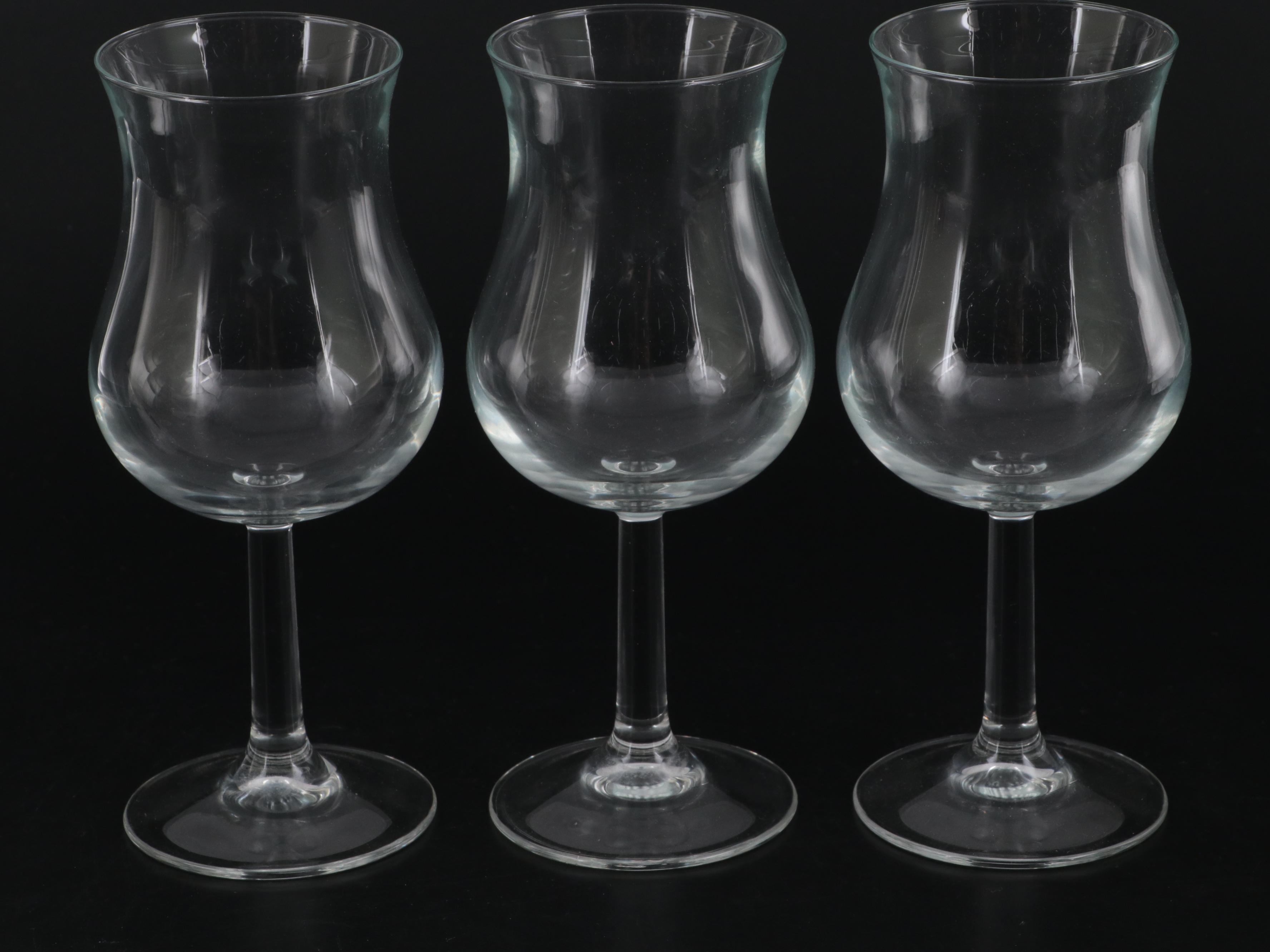 French Wine Glasses with Vintage Cocktail Accessories
