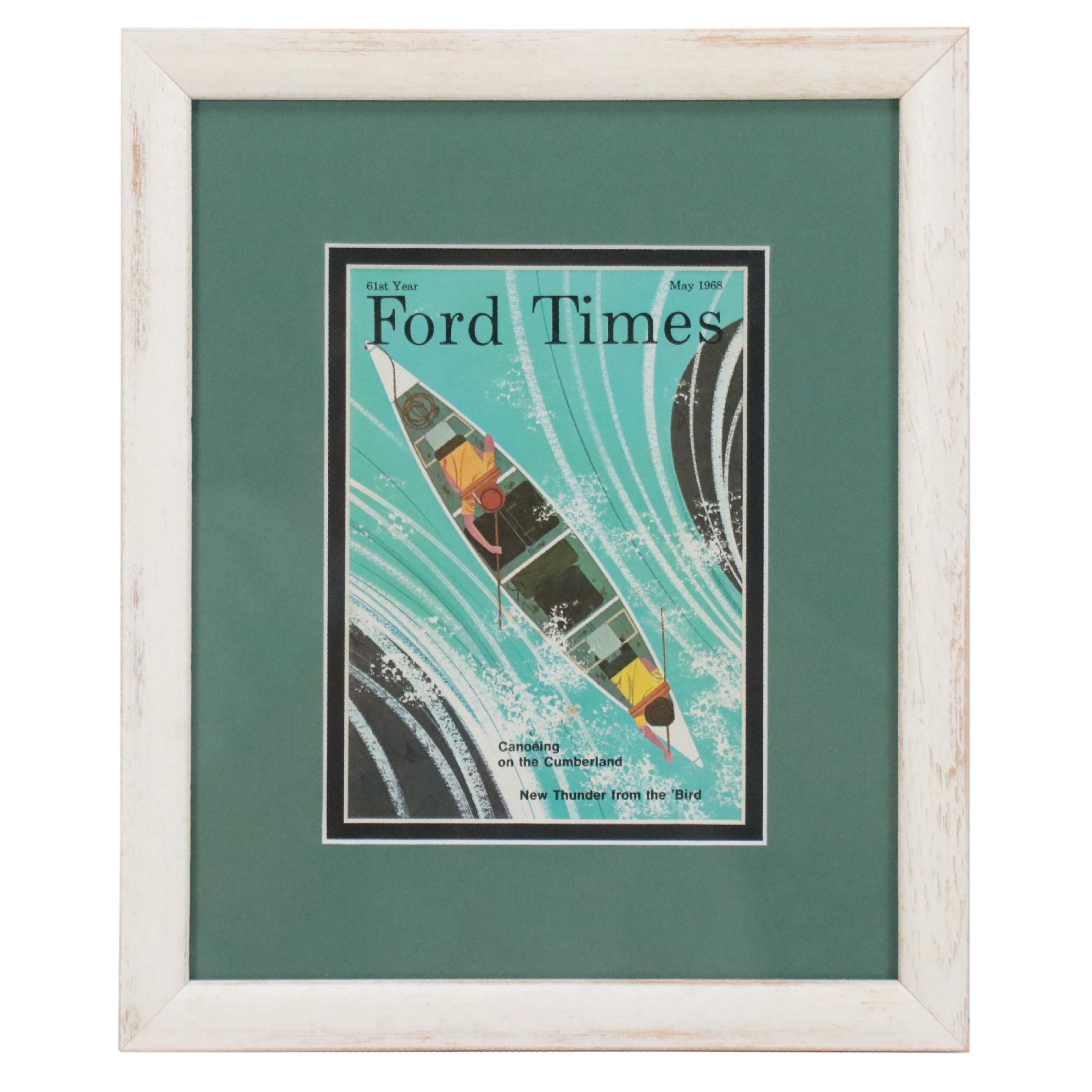 Charley Harper Illustrated "Ford Times" Framed Magazine Cover