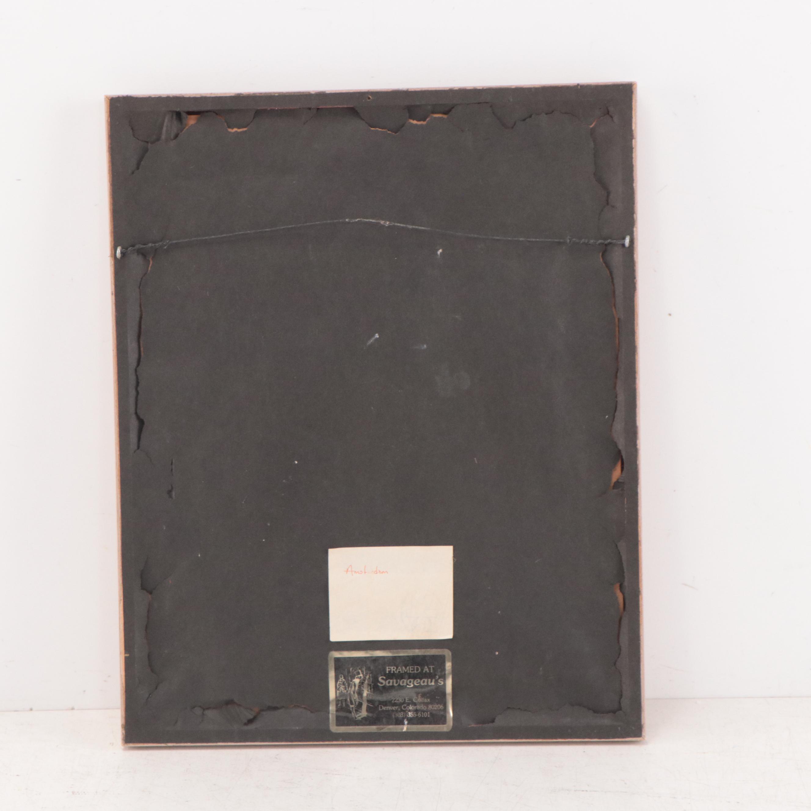 Bob Barlow Landscape Oil Painting of Building