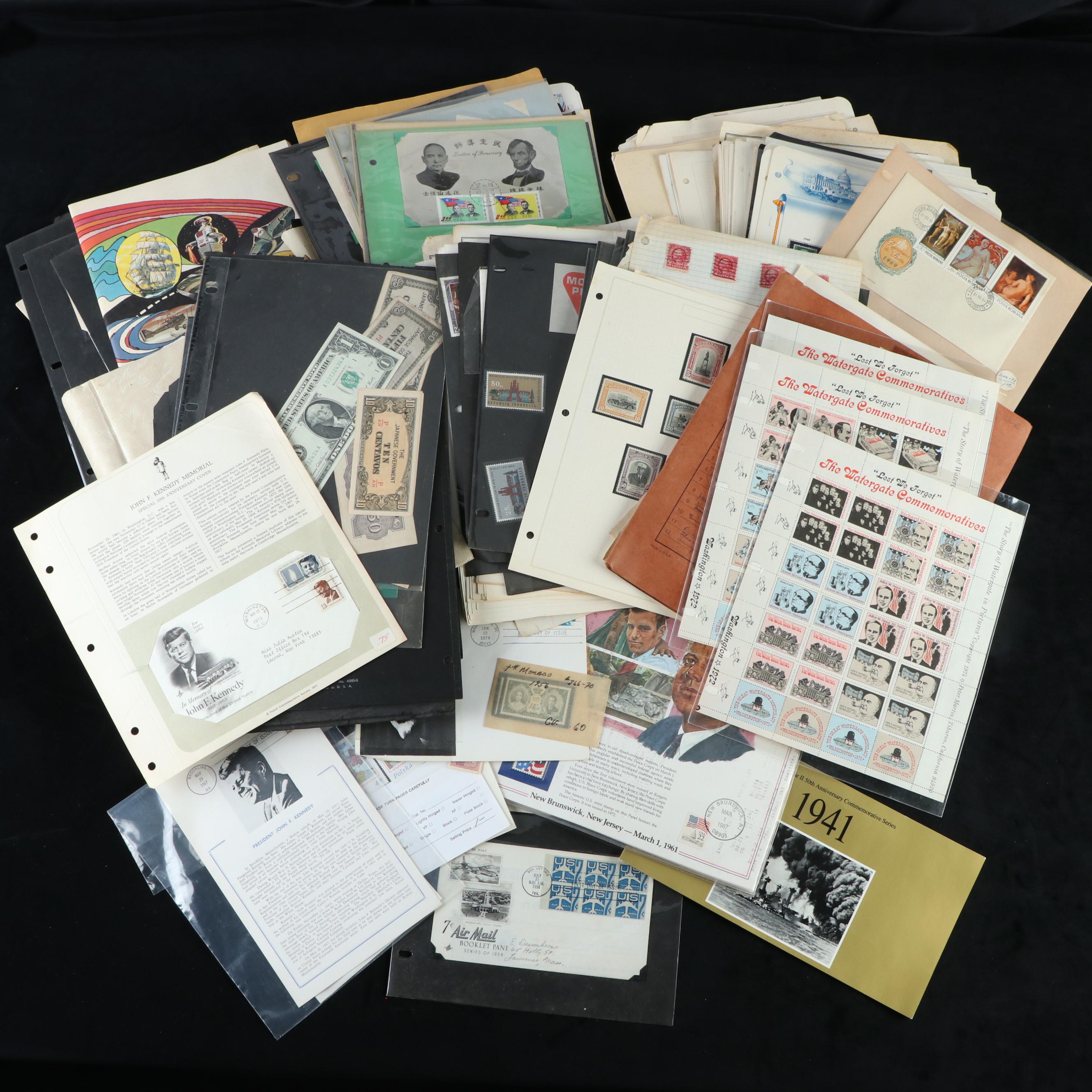 Large Group of Postage Stamps