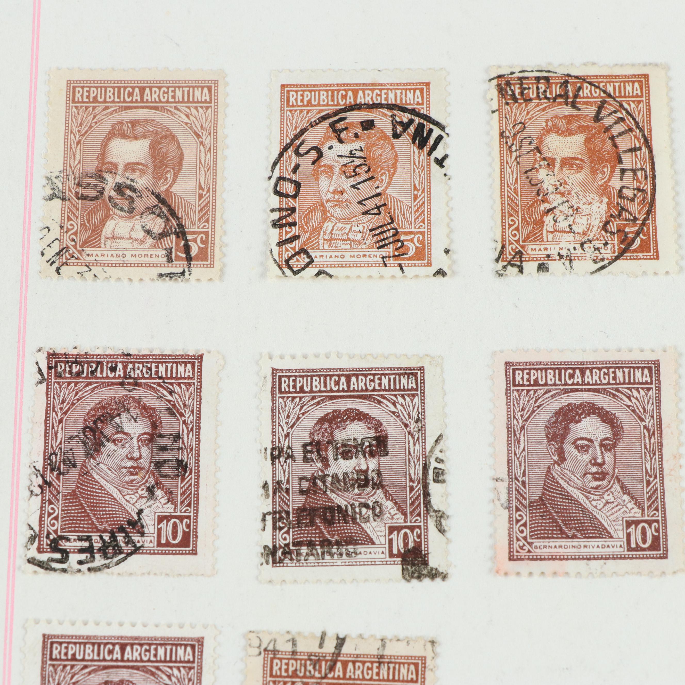Large Group of Postage Stamps