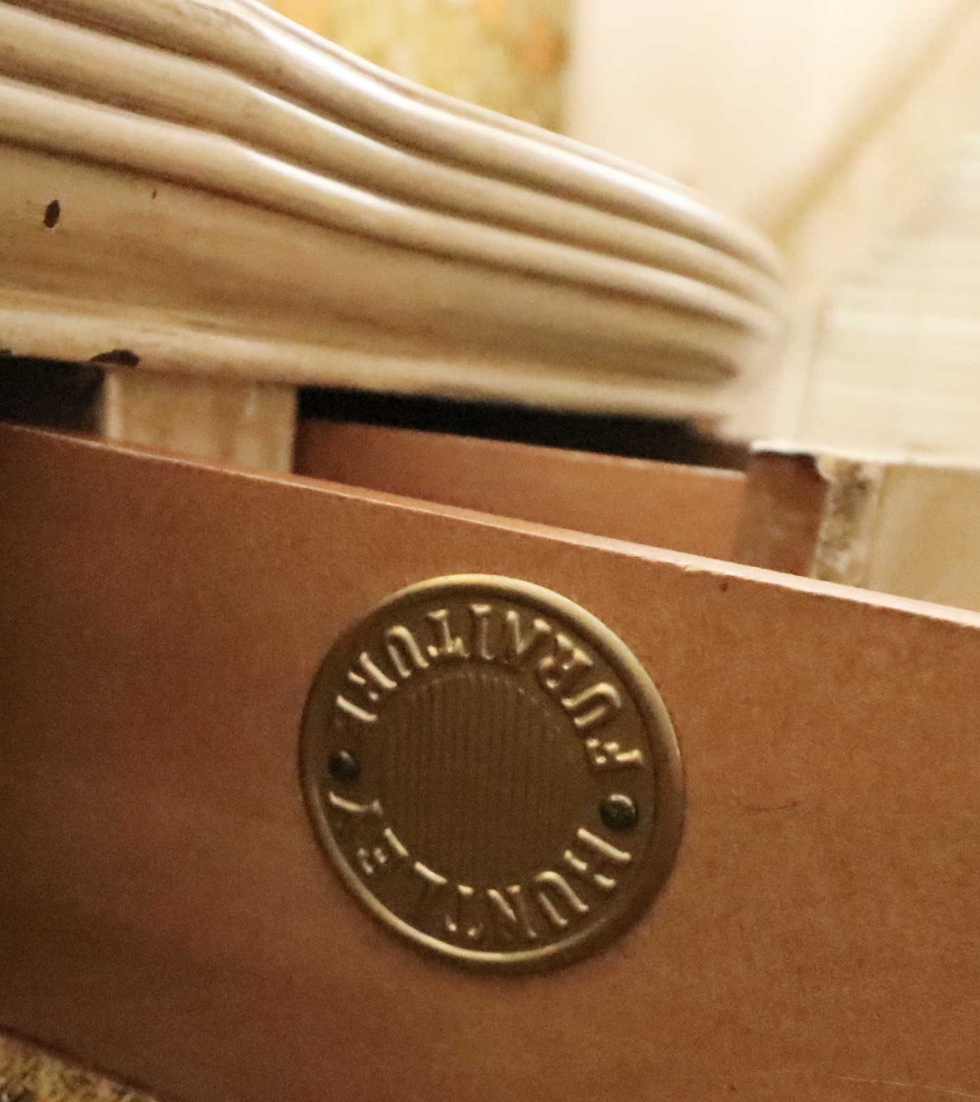 Thomasville Huntley Furniture Painted Full Bed, Vanity and Nightstand