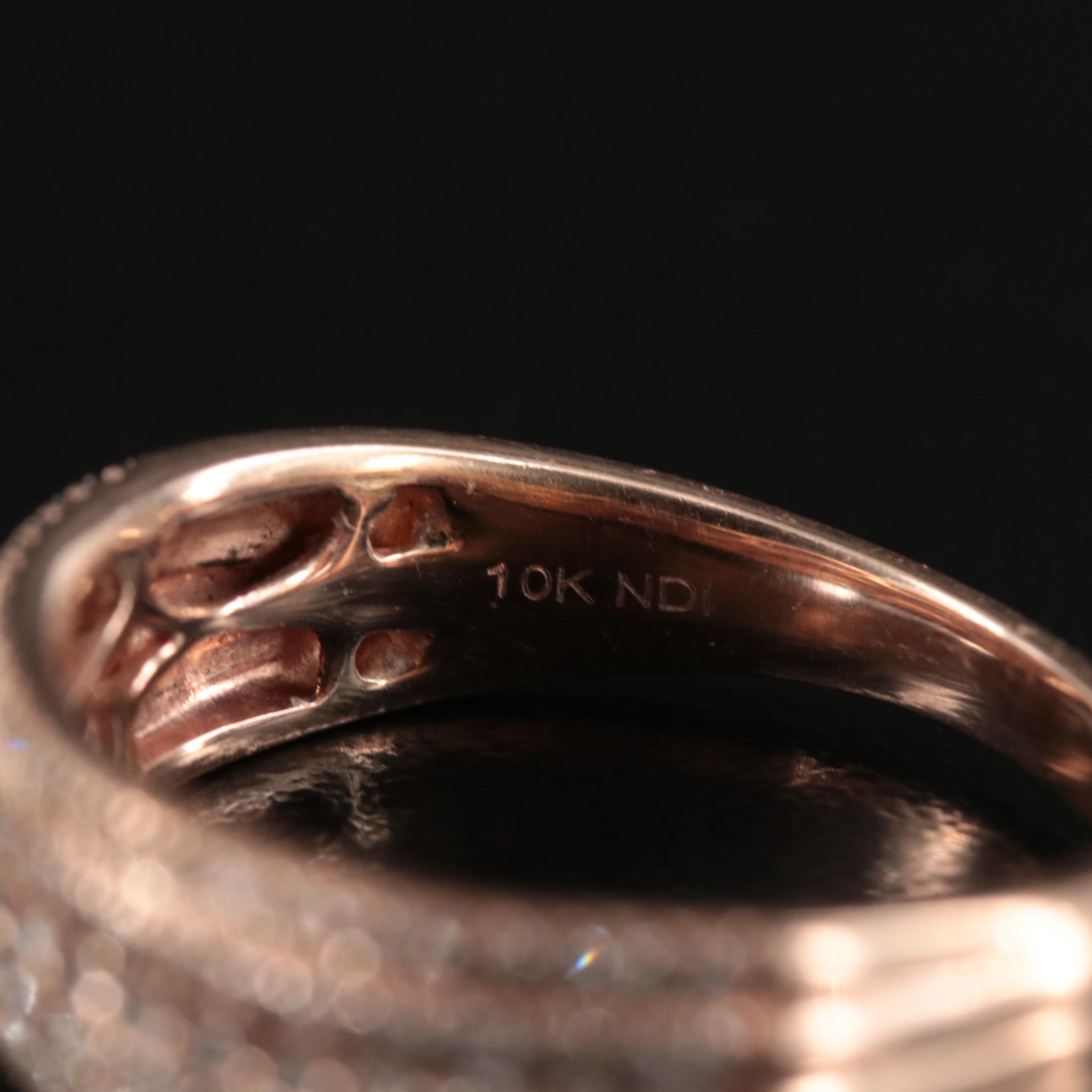 10K Rose Gold 0.50 CTW Diamond Ring